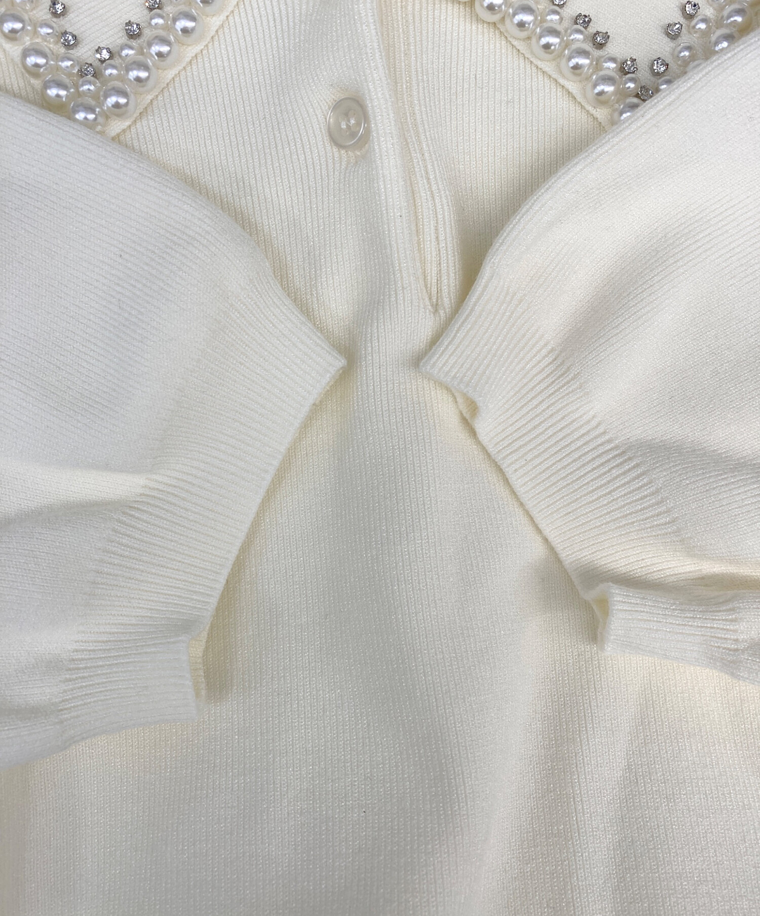 中古・古着通販】Rirandture (リランドチュール) 半袖ニット パール