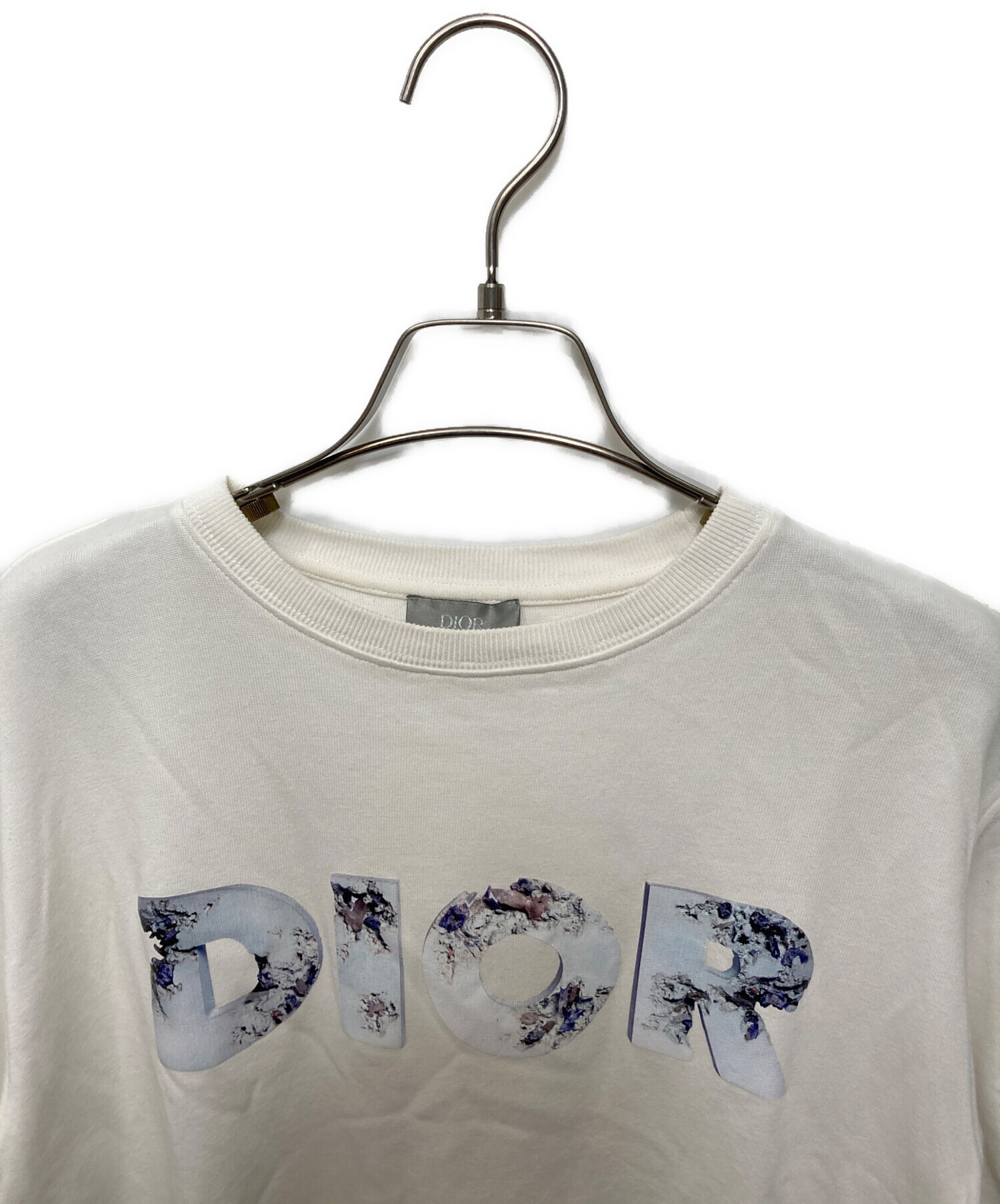 ディオールオム×DANIEL ARSHAM スウェット ロゴプリント L 水色 中古・古着通販】DIOR HOMME (ディオール オム) Daniel Arsham