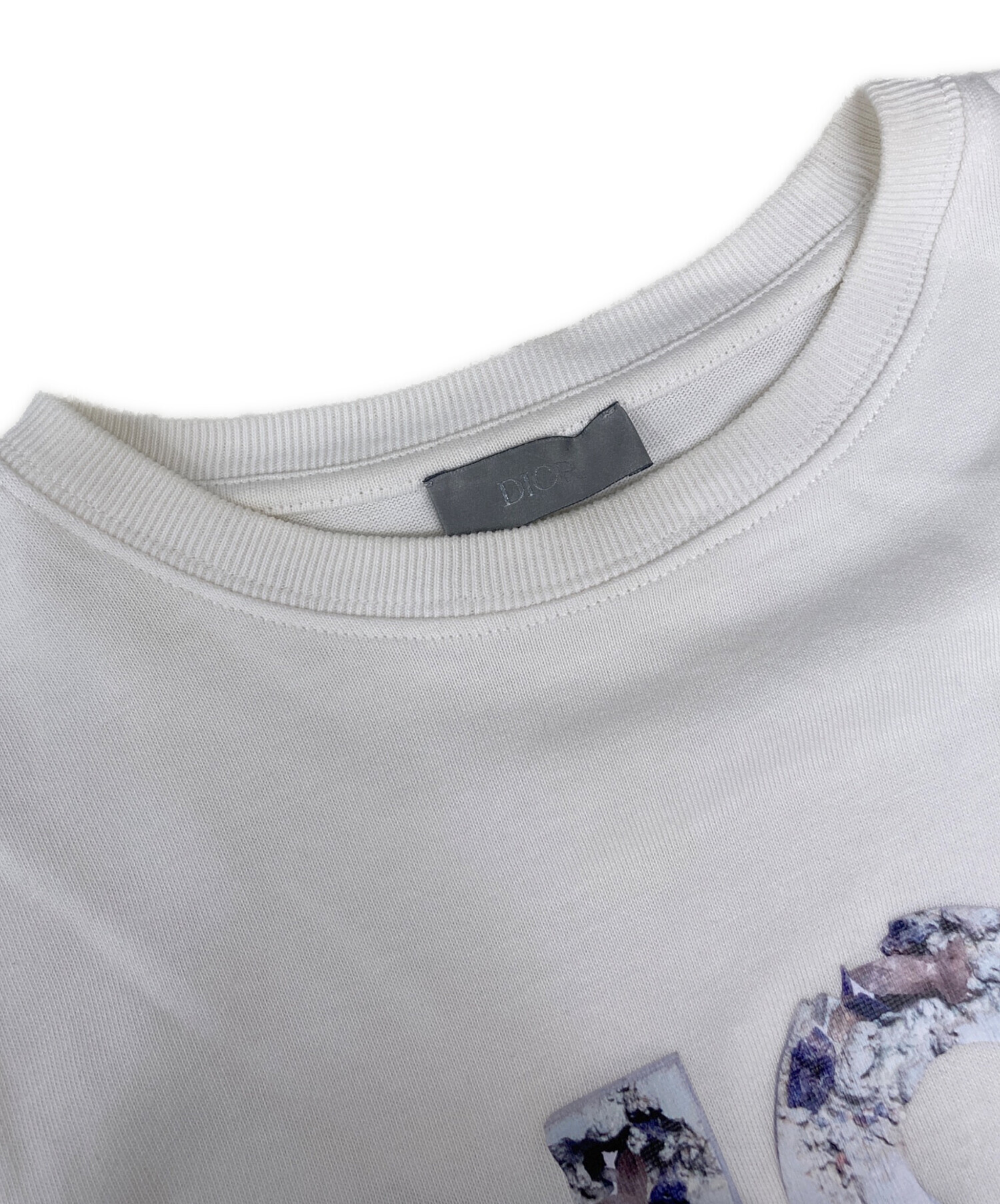 ディオールオム×DANIEL ARSHAM スウェット ロゴプリント L 水色 中古・古着通販】DIOR HOMME (ディオール オム) Daniel Arsham