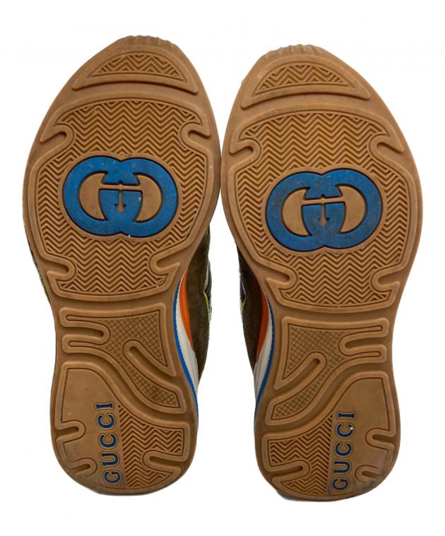 希少・付属品完備✨グッチ ウルトラペース ヴィンテージ加工 スニーカー 26.5 中古・古着通販】GUCCI (グッチ) ウルトラペーススニーカー ブラウン