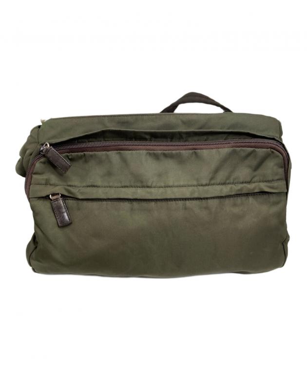 中古・古着通販】PRADA (プラダ) ナイロンショルダーバッグ グリーン