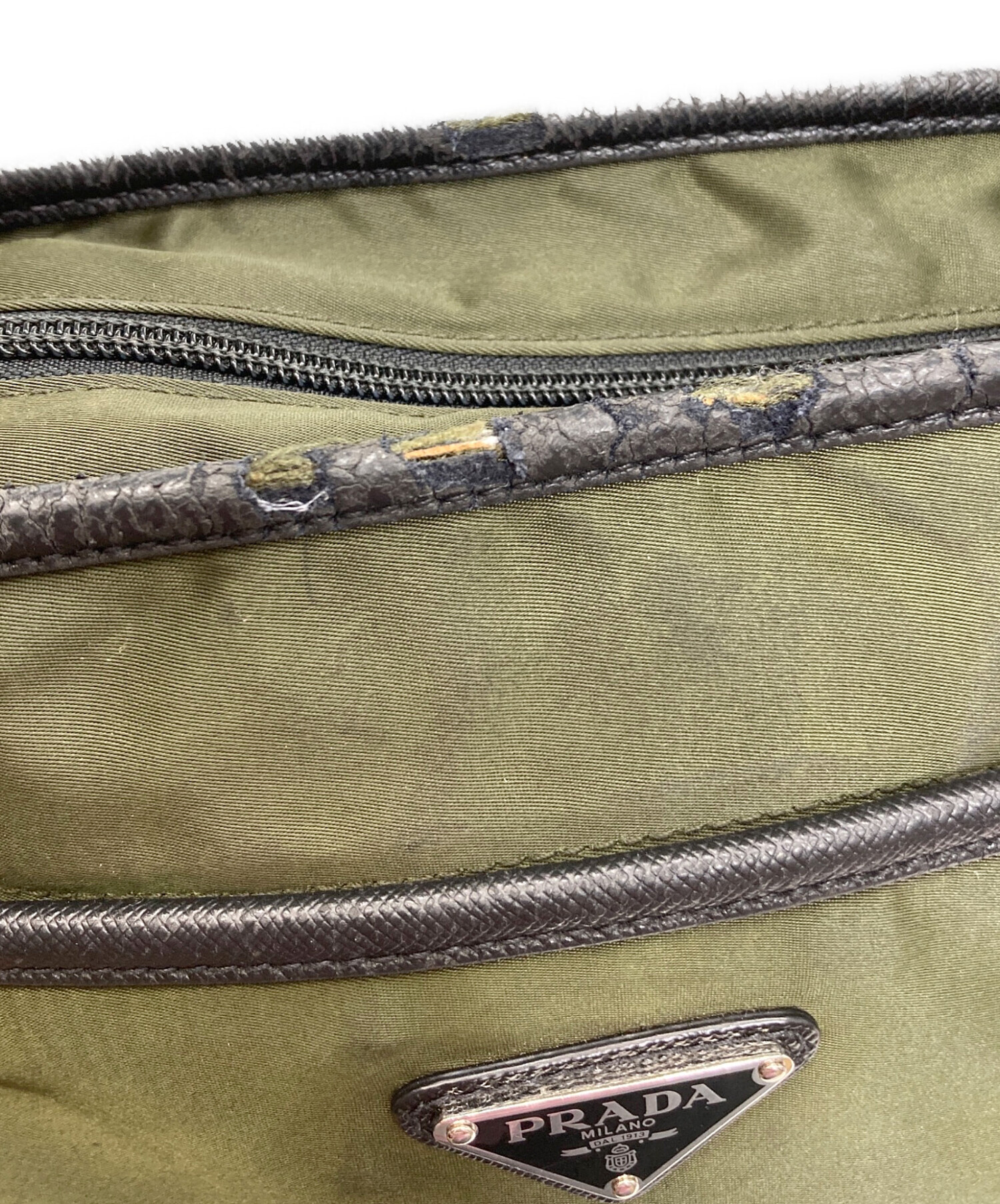 中古・古着通販】PRADA (プラダ) ショルダーバッグ グリーン｜ブランド