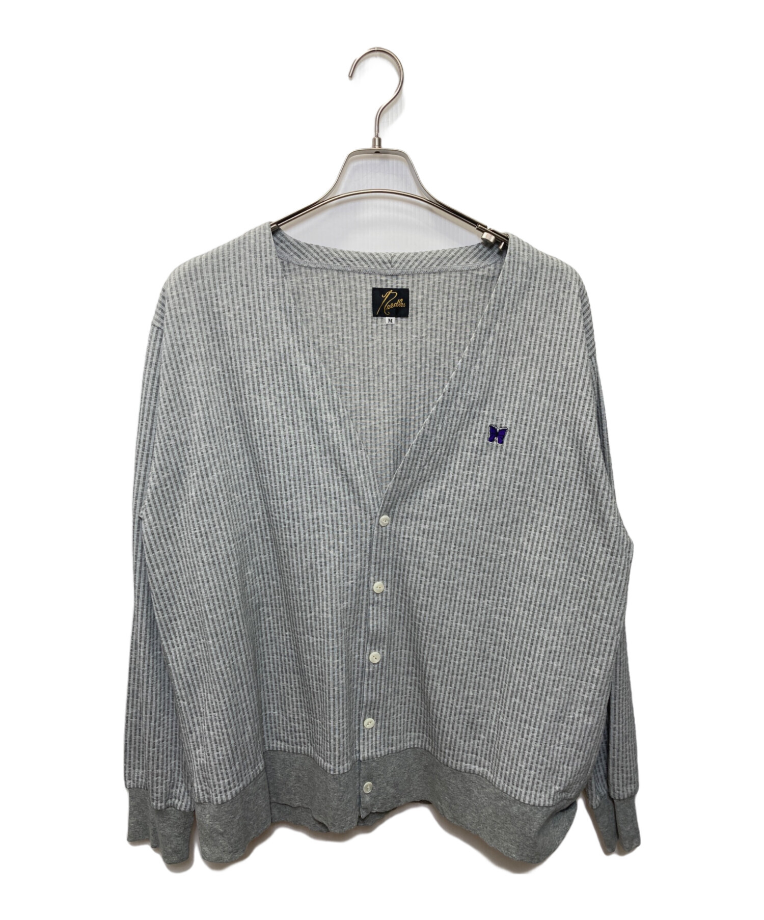 ニードルズ Needles VNeck Cardigan 新品未使用 Lsize 中古・古着通販】Needles (ニードルズ) V NECK CARDIGAN - C/PE SUCKER