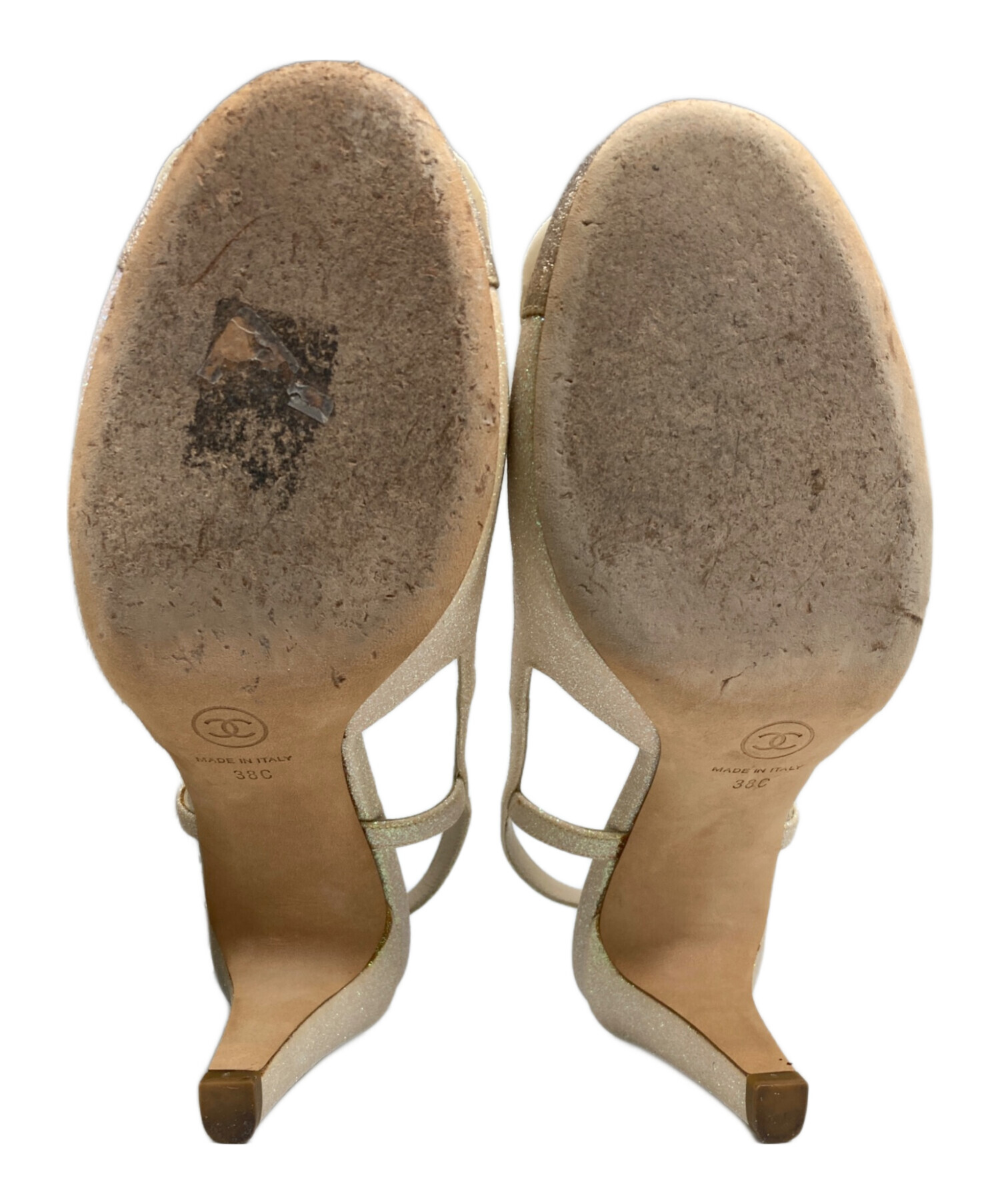 中古・古着通販】CHANEL (シャネル) カメリアモチーフヒールパンプス