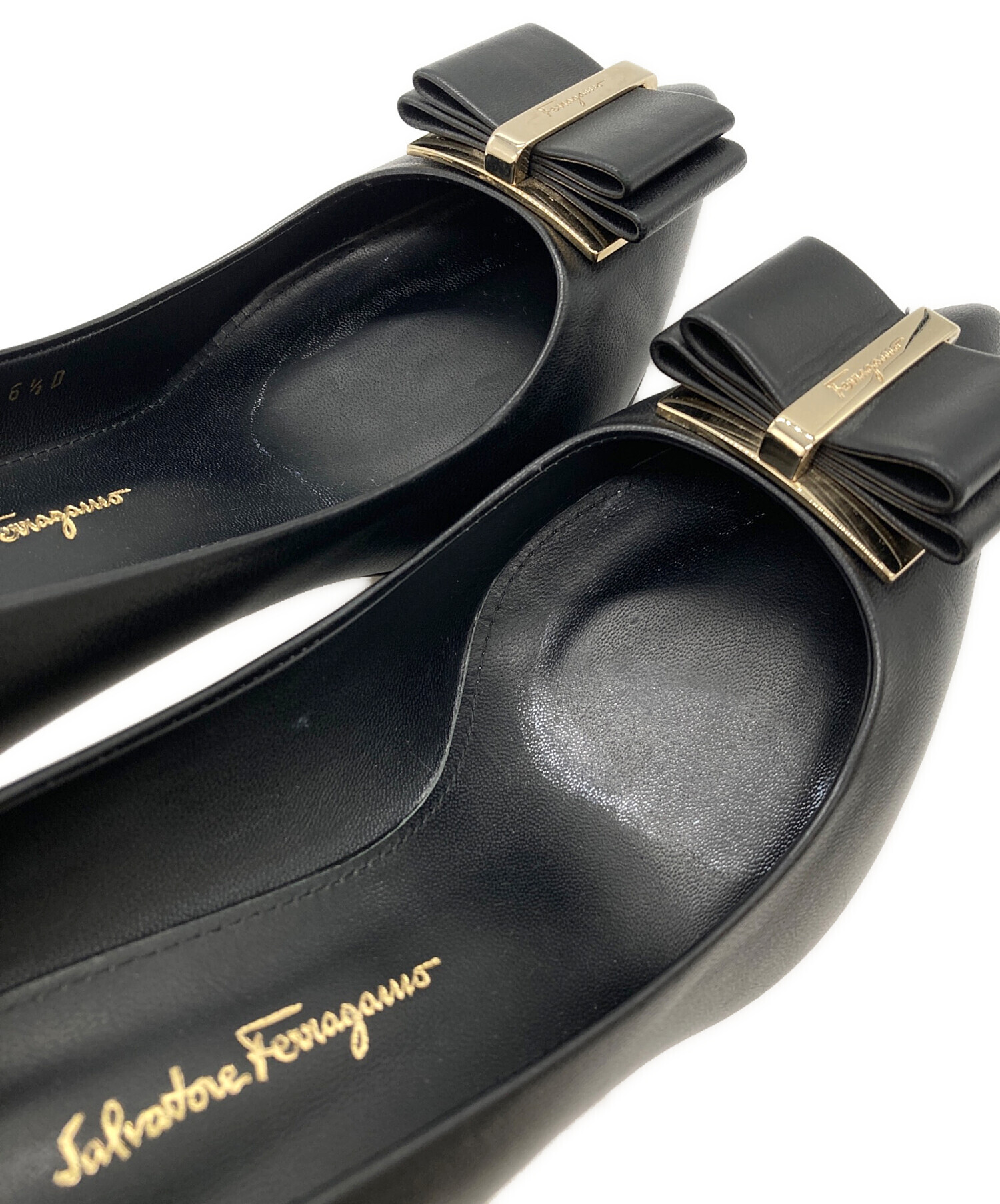 美品サルヴァトーレフェラガモ ペブルカーフUTIPダービー75EE 中古・古着通販】Salvatore Ferragamo (サルヴァトーレ フェラガモ