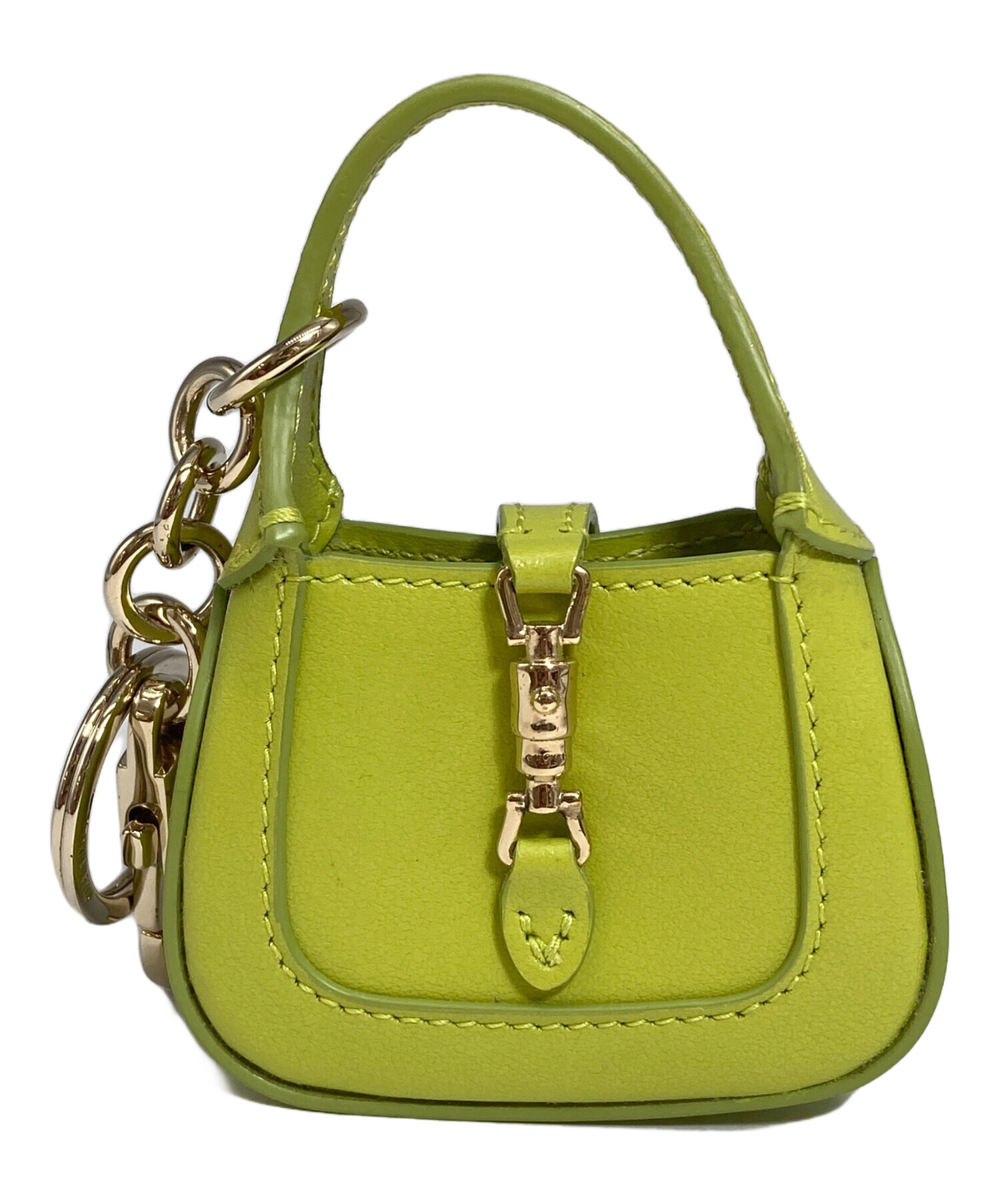 中古・古着通販】GUCCI (グッチ) キーホルダー 黄緑｜ブランド・古着