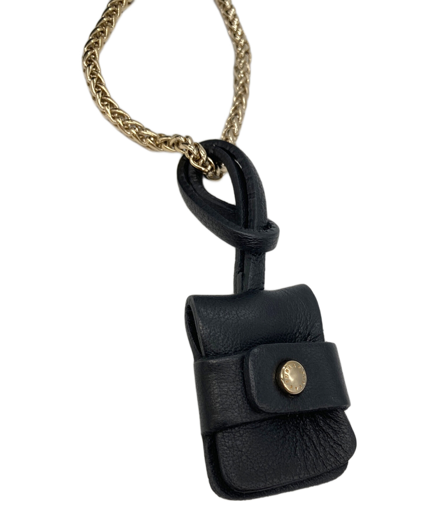 中古・古着通販】FURLA (フルラ) チェーンショルダーバッグ ブラック 