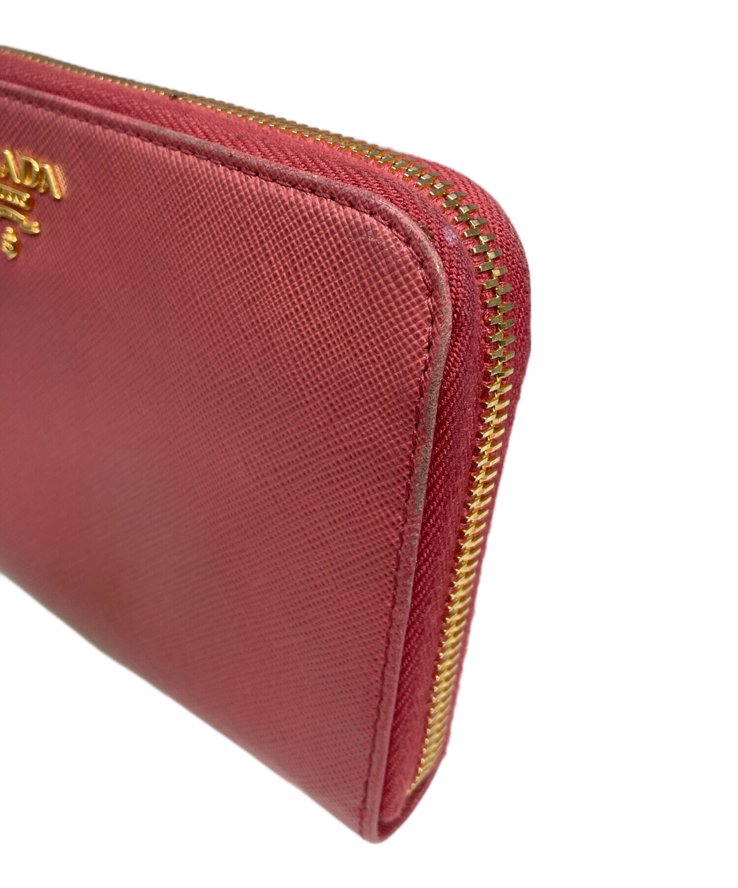 中古・古着通販】PRADA (プラダ) ラウンドファスナー財布 サフィアーノ