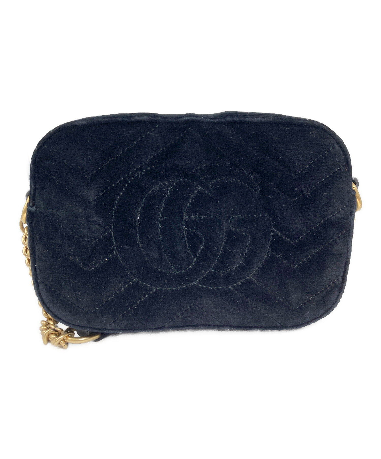 中古・古着通販】GUCCI (グッチ) ショルダーバッグ ブラック｜ブランド
