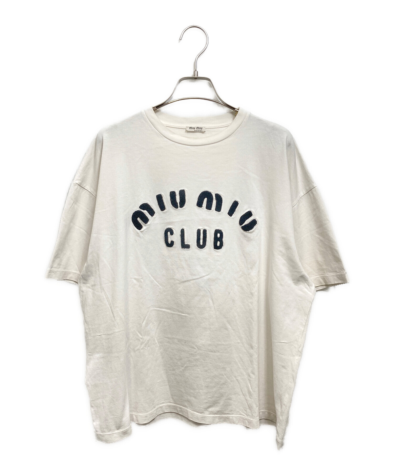 myun♡ 出品 中古・古着通販】MIU MIU (ミュウミュウ) CLUB Tシャツ ホワイト