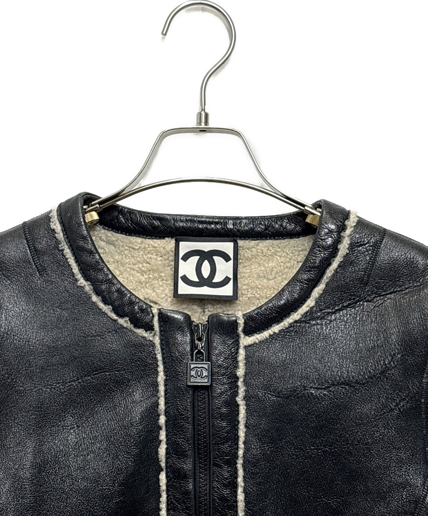 中古・古着通販】CHANEL (シャネル) ココマークシャーリングムートン