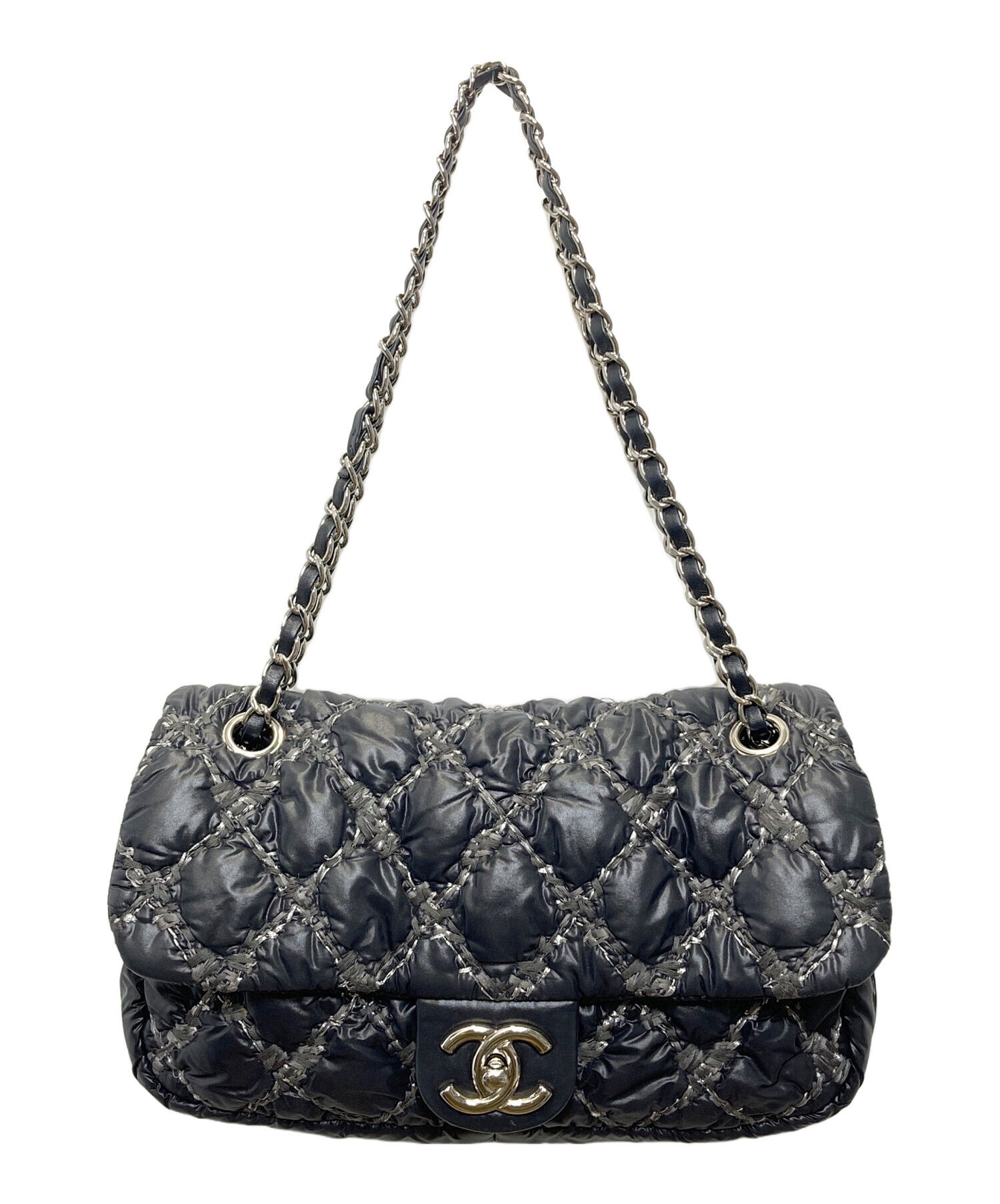 CHANEL Wチェーン ショルダーバッグ キルティング ブラック パリビザンス CHANEL Wチェーン ショルダーバッグ キルティング ブラック