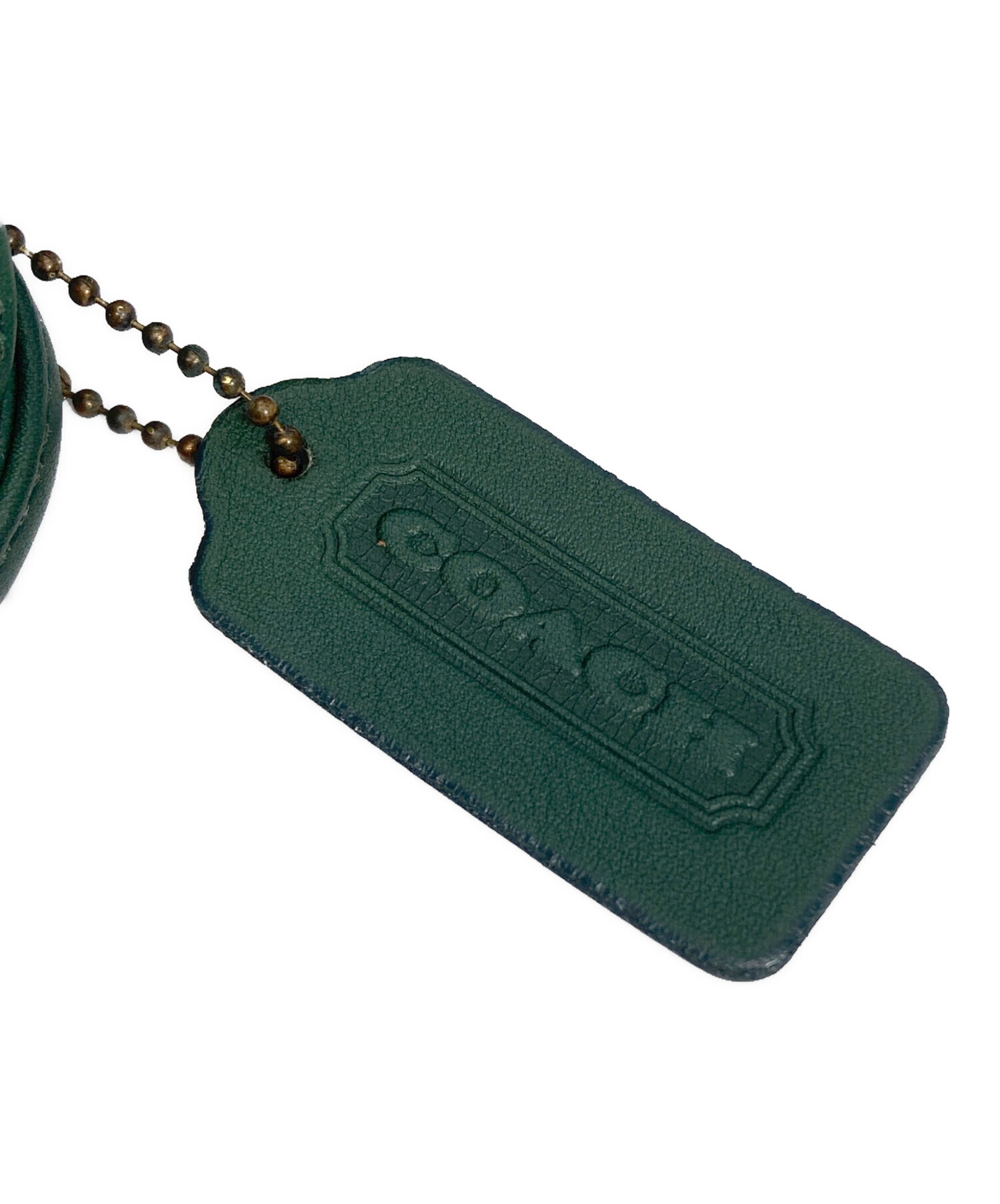 COACH ショルダーバッグ 巾着型 カーキ＋財布3点　まとめ売り 中古・古着通販】COACH (コーチ) 巾着ショルダーバッグ グリーン