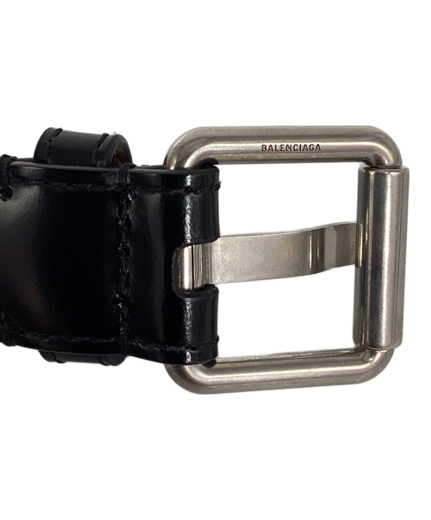 中古・古着通販】BALENCIAGA (バレンシアガ) レザーベルト ブラック