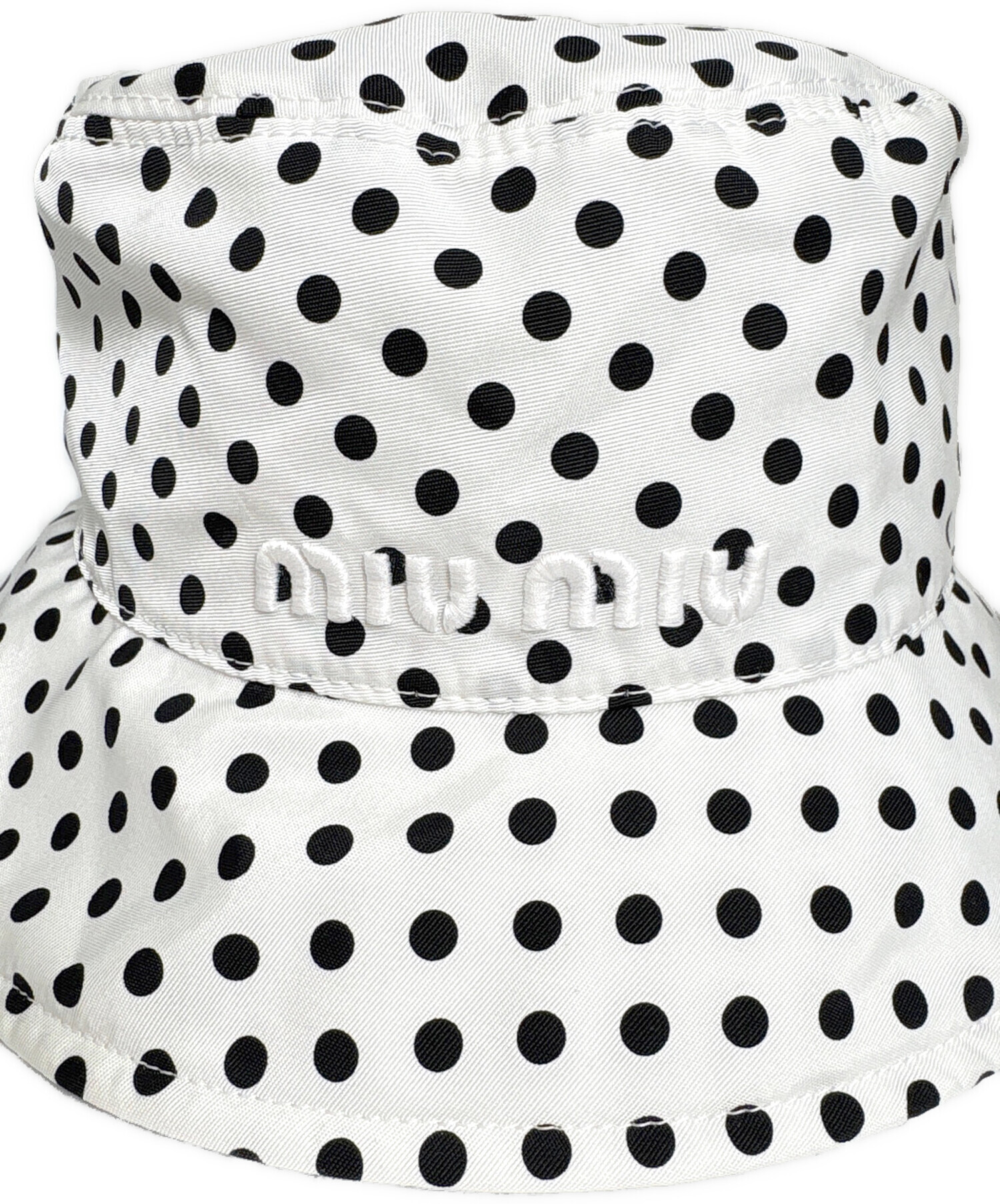 限定値下げ　MIU MIU バケットハット Sサイズ 中古・古着通販】MIU MIU (ミュウミュウ) ドット柄バケットハット