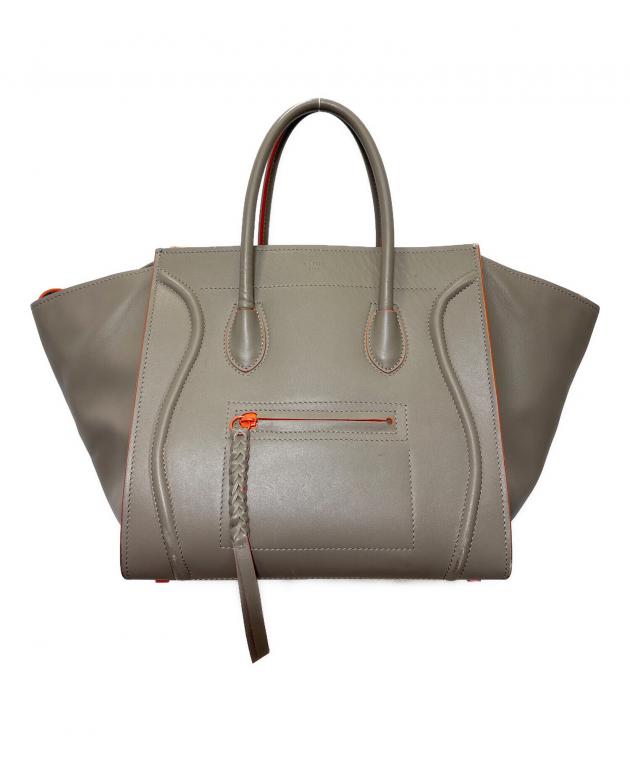 CELINE セリーヌ トートバッグ グレージュ 中古・古着通販】CELINE (セリーヌ) トートバッグ ラゲージ ファントム
