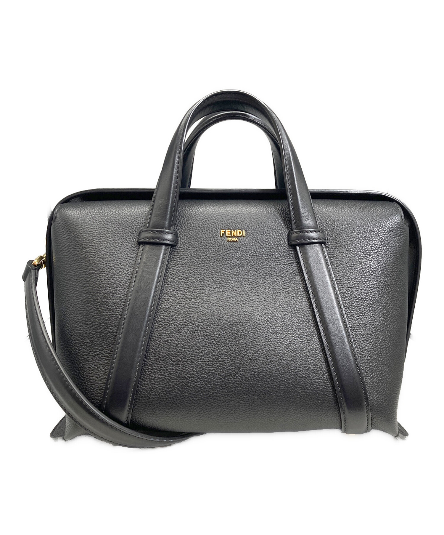 本物保証】 フェンディ FENDI FFロゴ 2WAYバッグ ハンドバッグ 斜め 