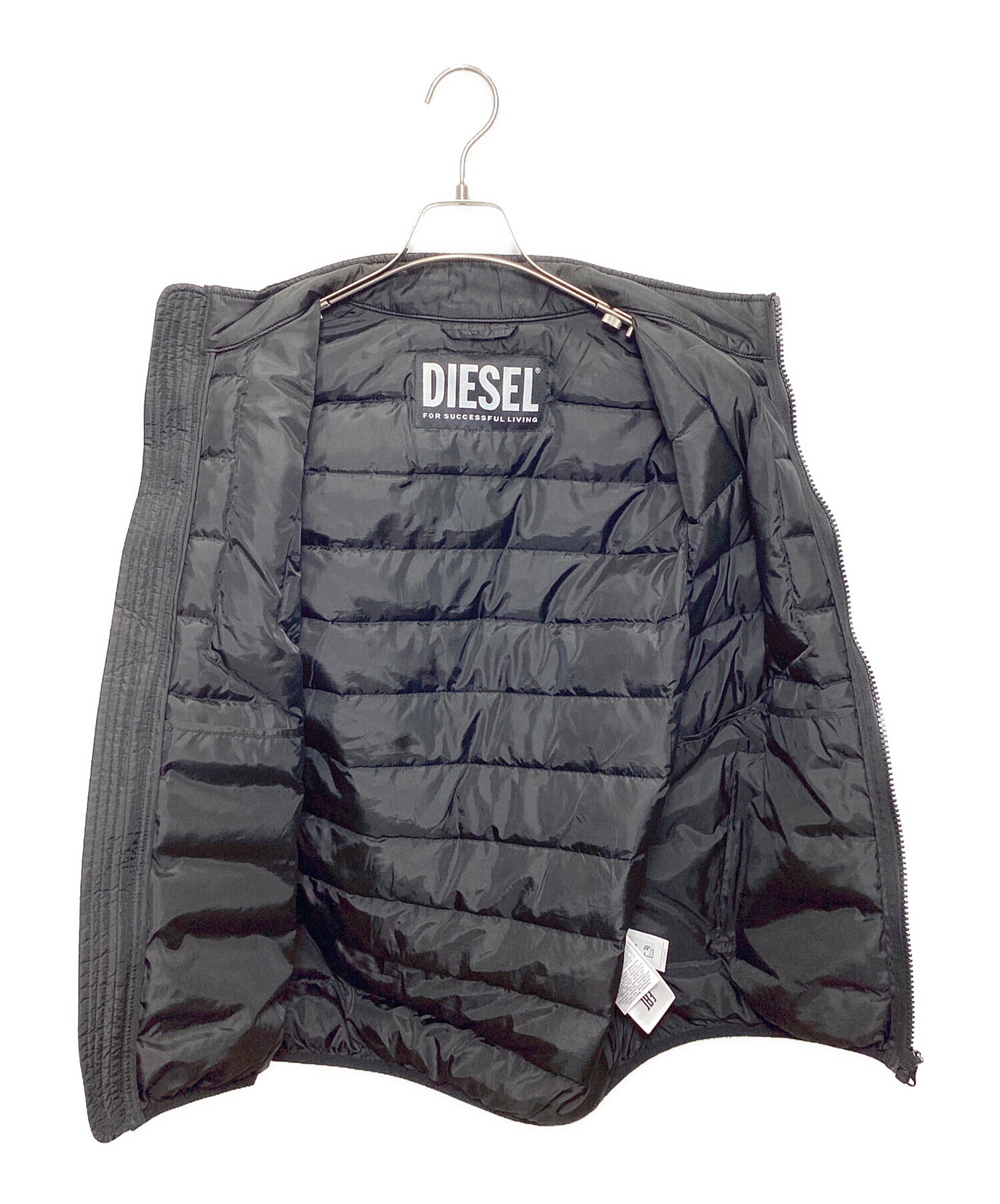 【美品・正規品】DIESEL W-DWAIN-VEST ブラック 中古・古着通販】DIESEL (ディーゼル) W-DWAIN-VEST ブラック サイズ:M