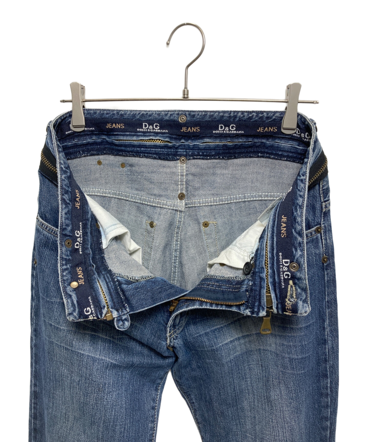 DOLCE&GABBANA デニムパンツ ジッパーデザイン イタリア製 中古・古着通販】DOLCE & GABBANA (ドルチェ＆ガッバーナ) ジップ