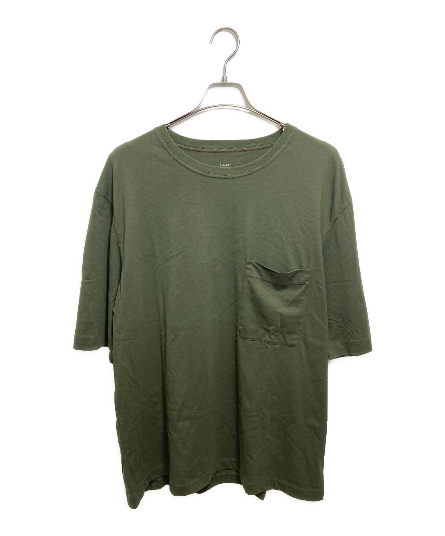 中古・古着通販】LEMAIRE (ルメール) Patch Pocket T-Shirt オリーブ