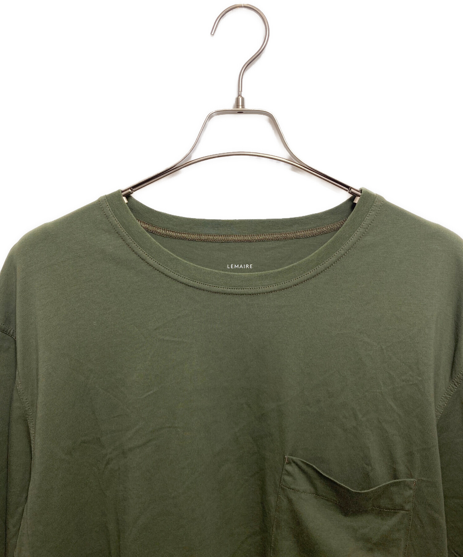 M新品未使用LEMAIRE ルメールL/S PATCH POCKET Tシャツ 中古・古着通販】LEMAIRE (ルメール) Patch Pocket T-Shirt オリーブ