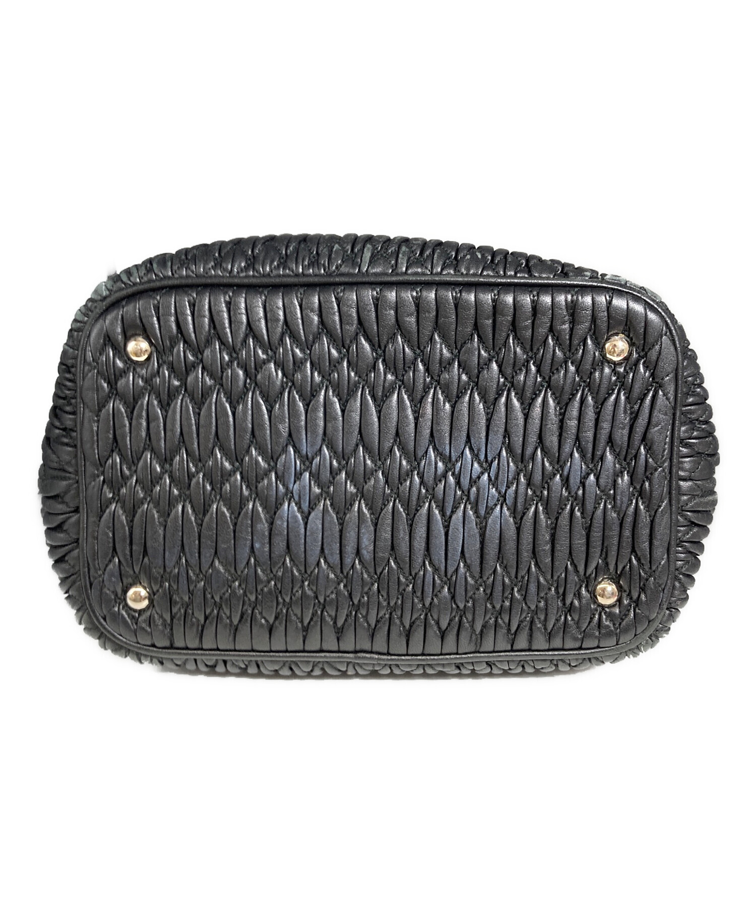 中古・古着通販】MIU MIU (ミュウミュウ) ナッパクリスタルショルダー