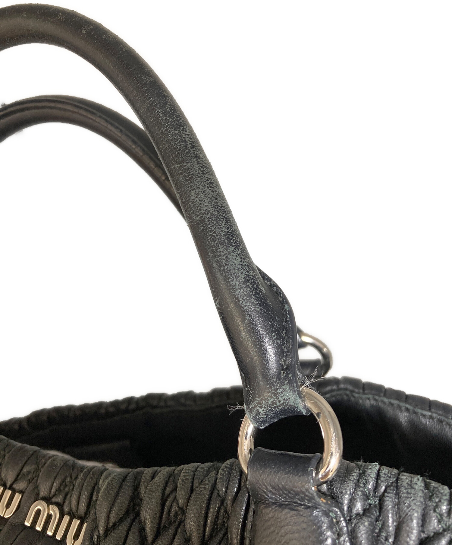 中古・古着通販】MIU MIU (ミュウミュウ) ナッパクリスタルショルダー