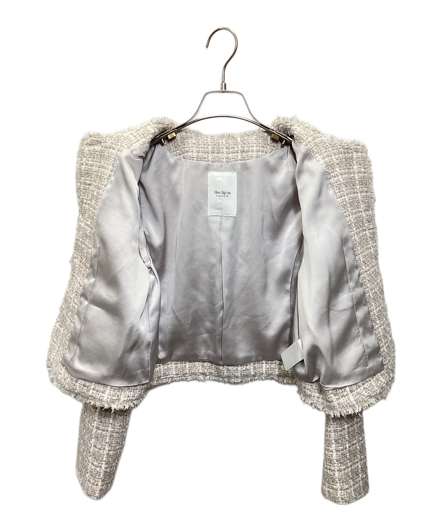 中古・古着通販】HER LIP TO (ハーリップトゥ) Grace Tweed Jacket