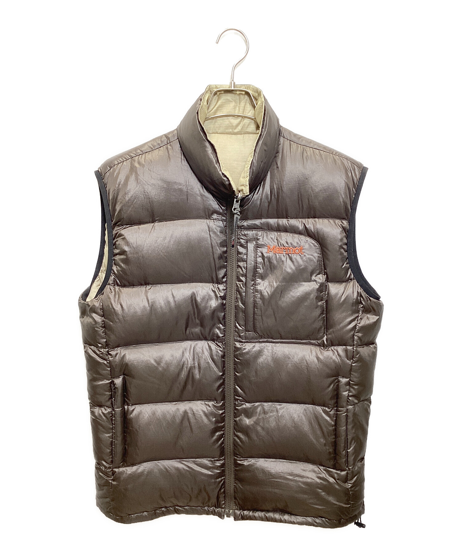 中古・古着通販】MARMOT (マーモット) ダウンベスト ブラウン サイズ:L