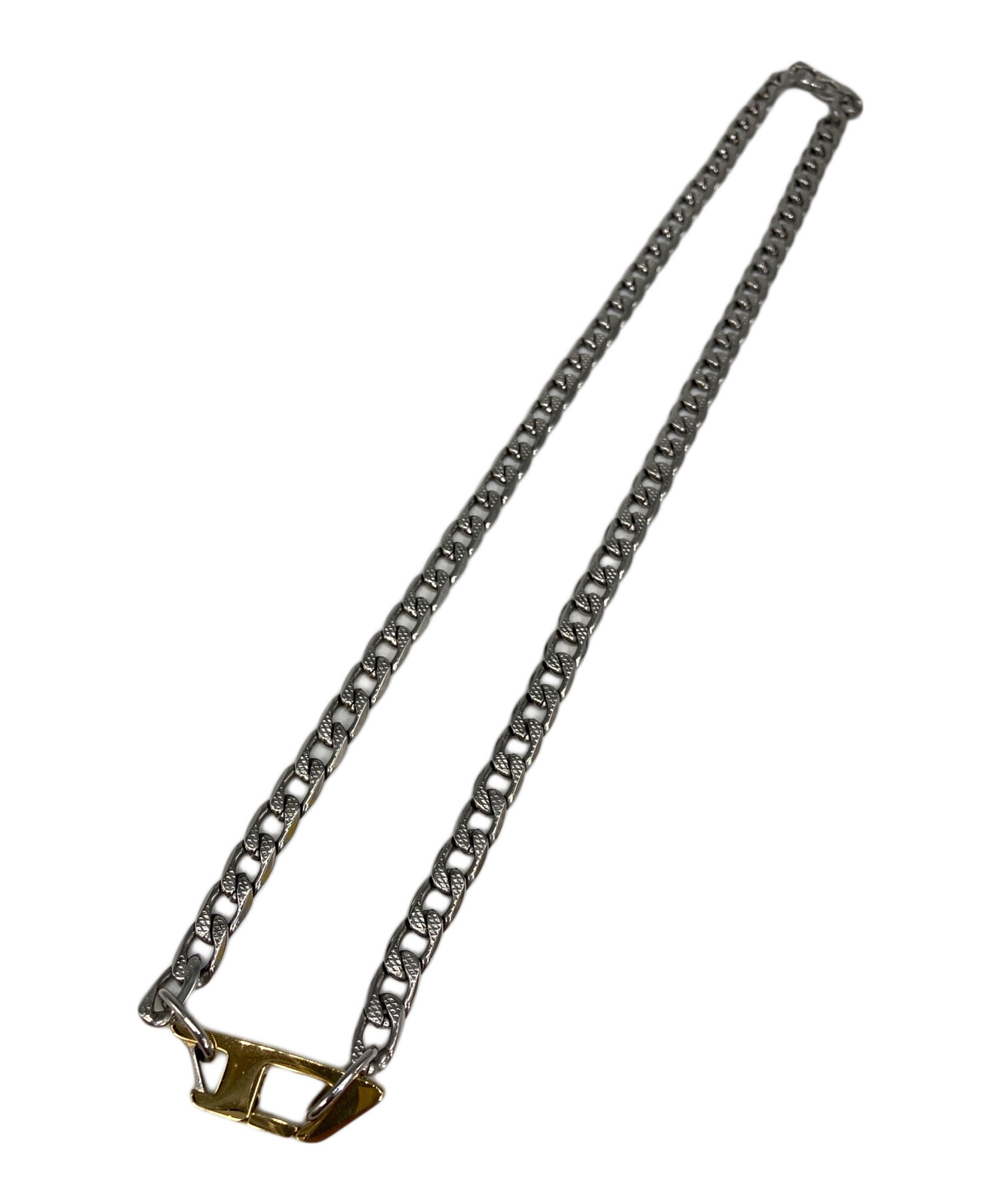 DIESEL ロゴ チェーン ネックレス 値下げしました 中古・古着通販】DIESEL (ディーゼル) ロゴチェーンネックレス