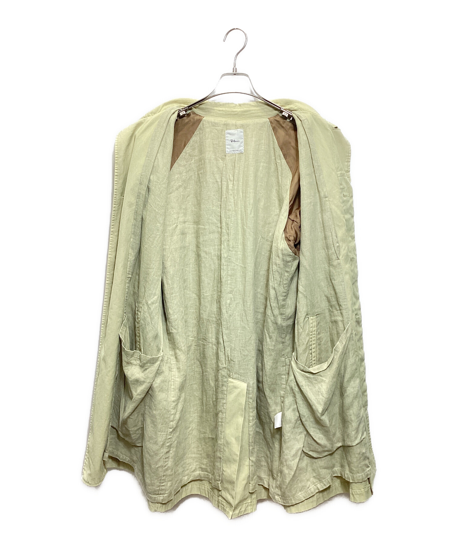 中古・古着通販】Ron Herman (ロンハーマン) ステンカラーコート 黄緑