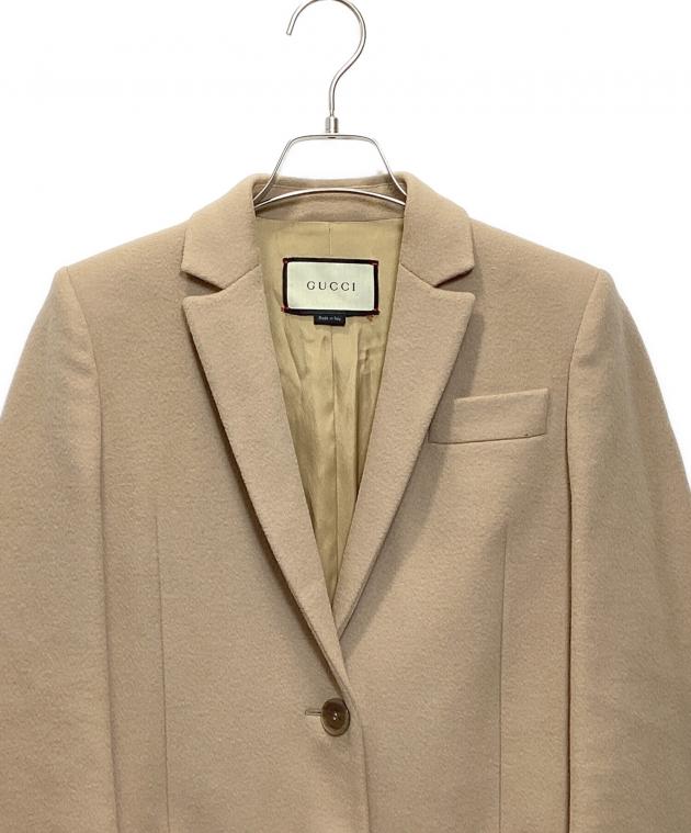 中古・古着通販】GUCCI (グッチ) チェスターコート ベージュ サイズ:36