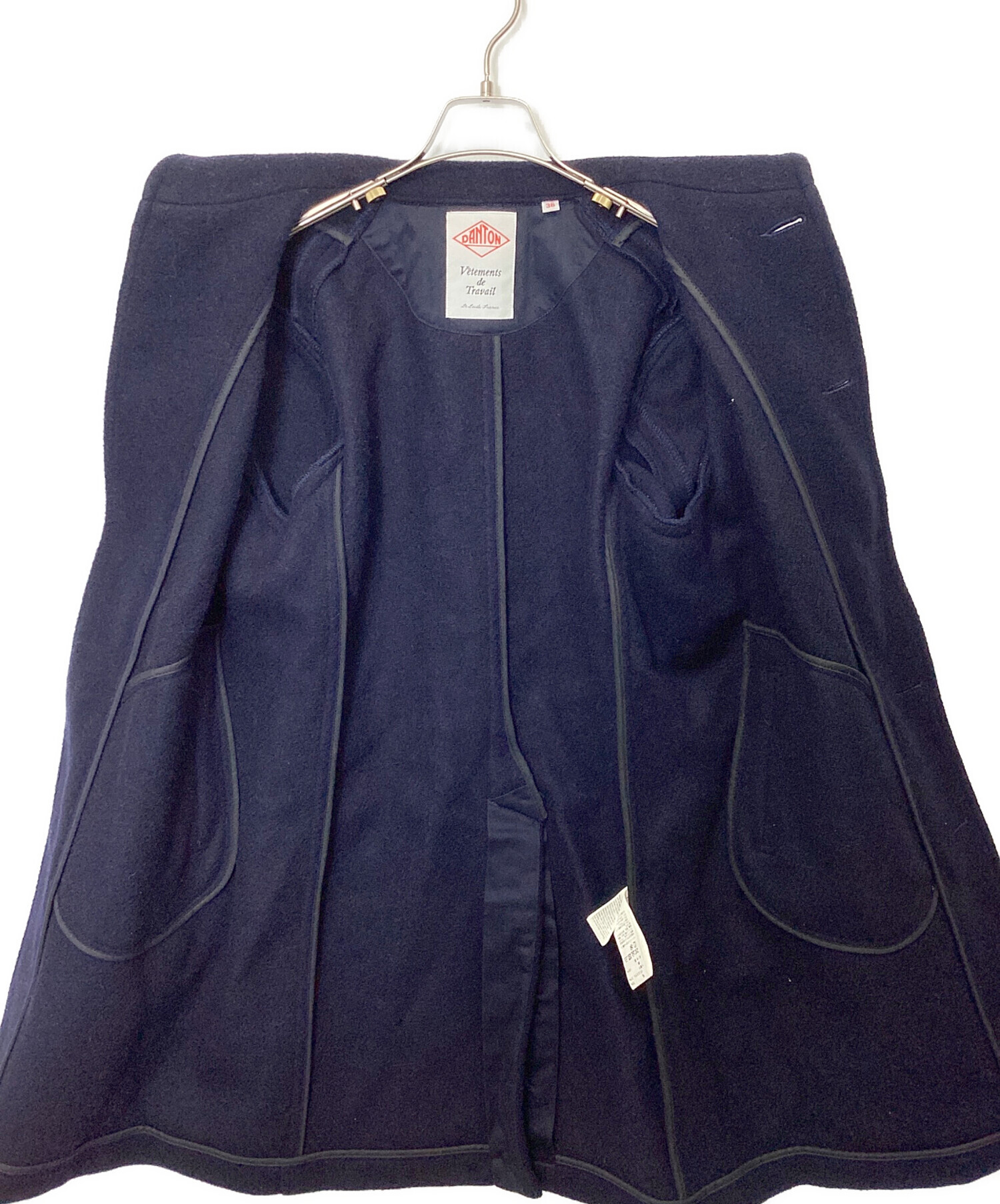 中古・古着通販】DANTON (ダントン) コート ネイビー サイズ:38