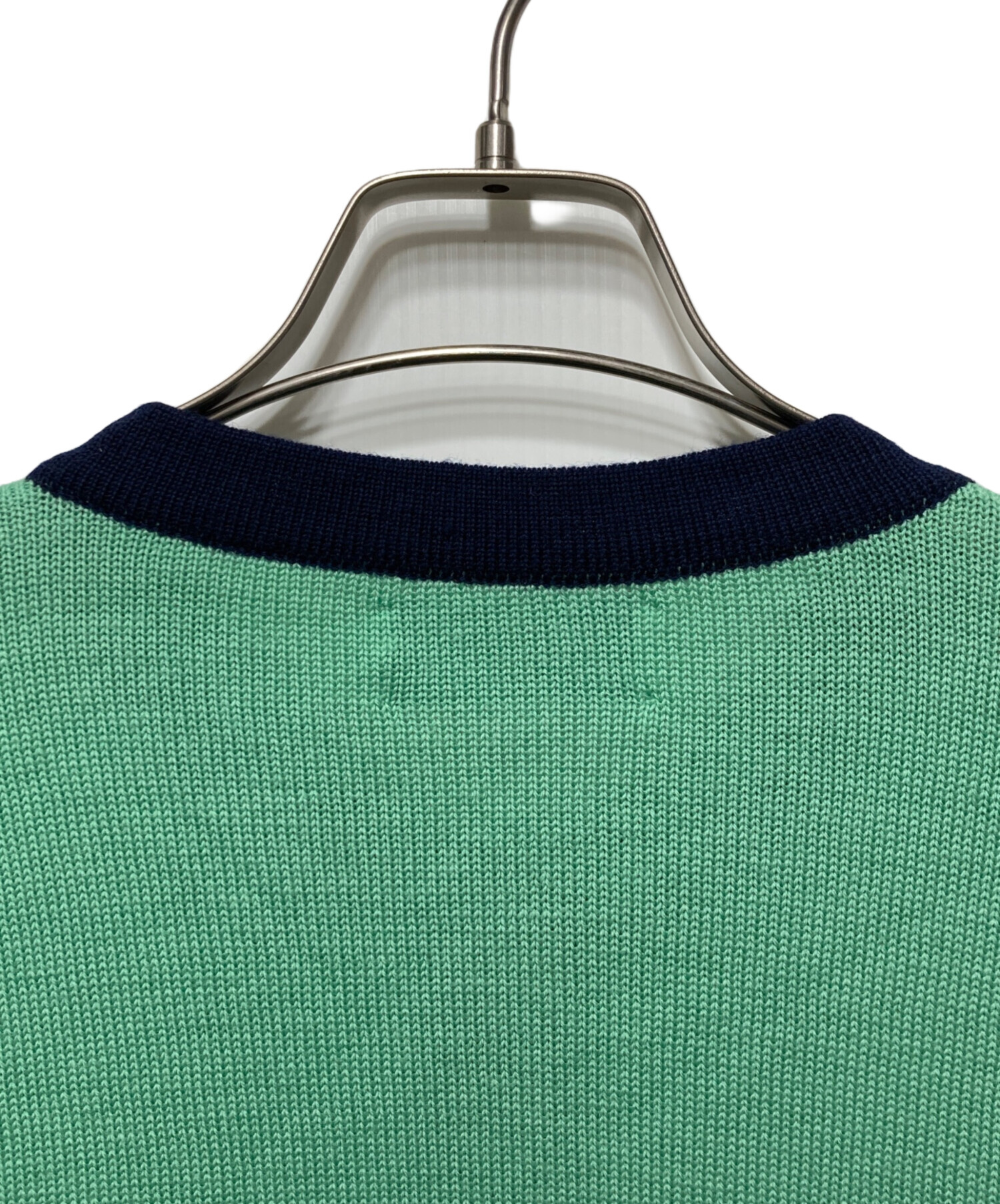 BALLANTYNE バランタイン ウール カーディガン グリーン系 サイズ40 中古・古着通販】BALLANTYNE (バランタイン) ウール金釦ニット