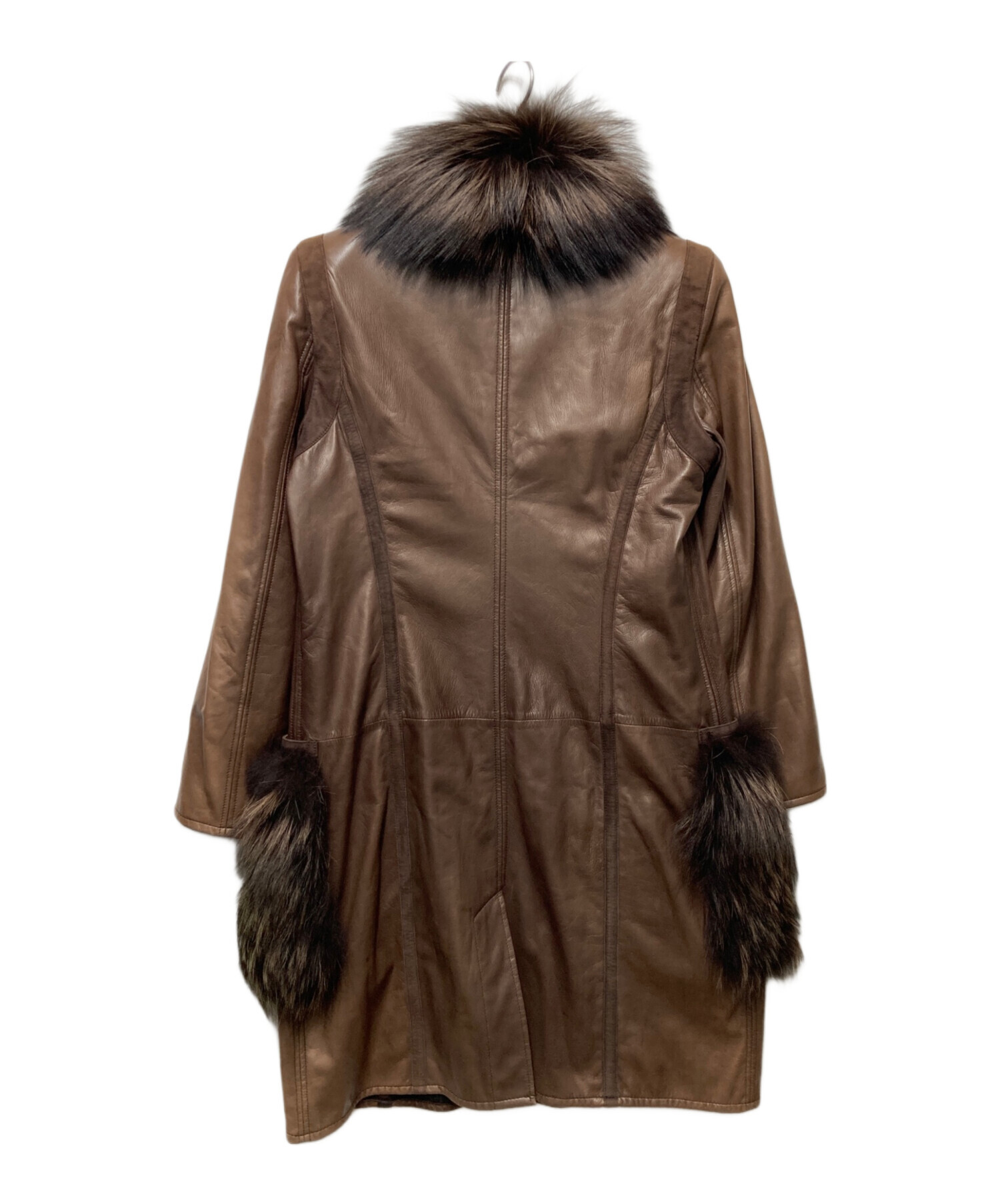 中古・古着通販】FENDI (フェンディ) VERA PELLEレザーファー付き 