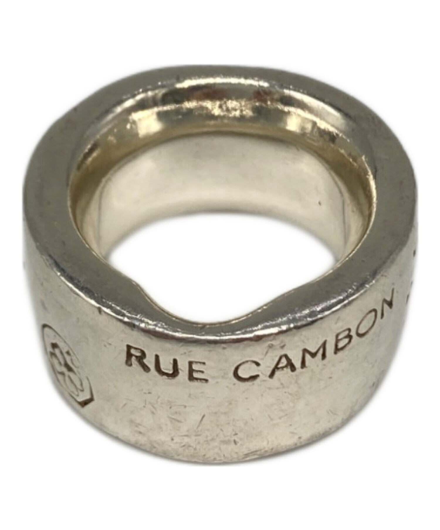 CHANEL RUE CAMBON シルバーリング 中古・古着通販】CHANEL (シャネル) ロゴカンボンリング シルバー