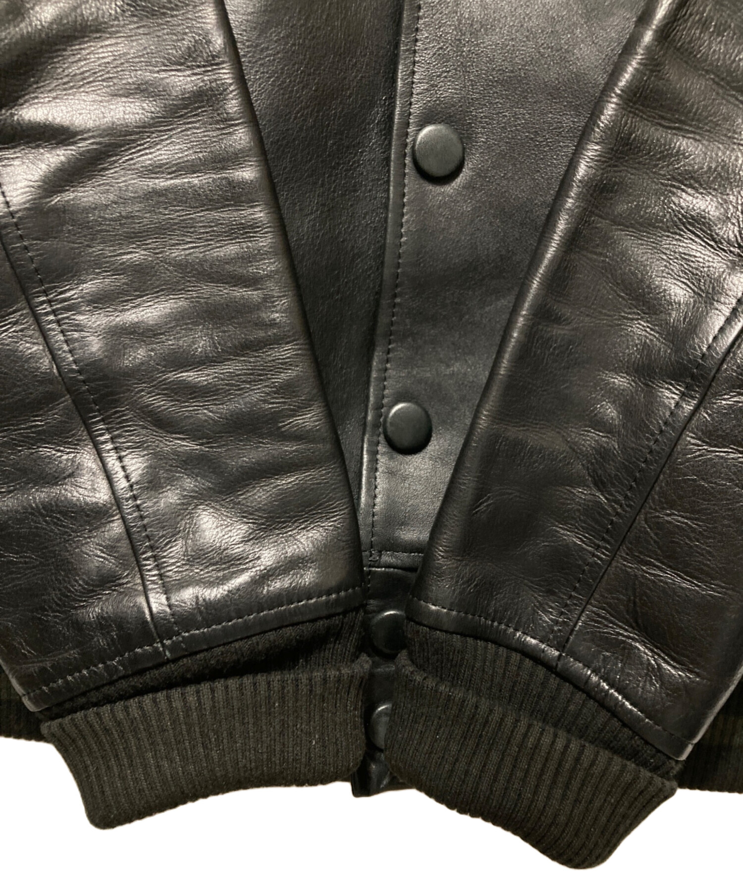 中古・古着通販】acanthus (アカンサス) スタジャン ブラック サイズ:M 