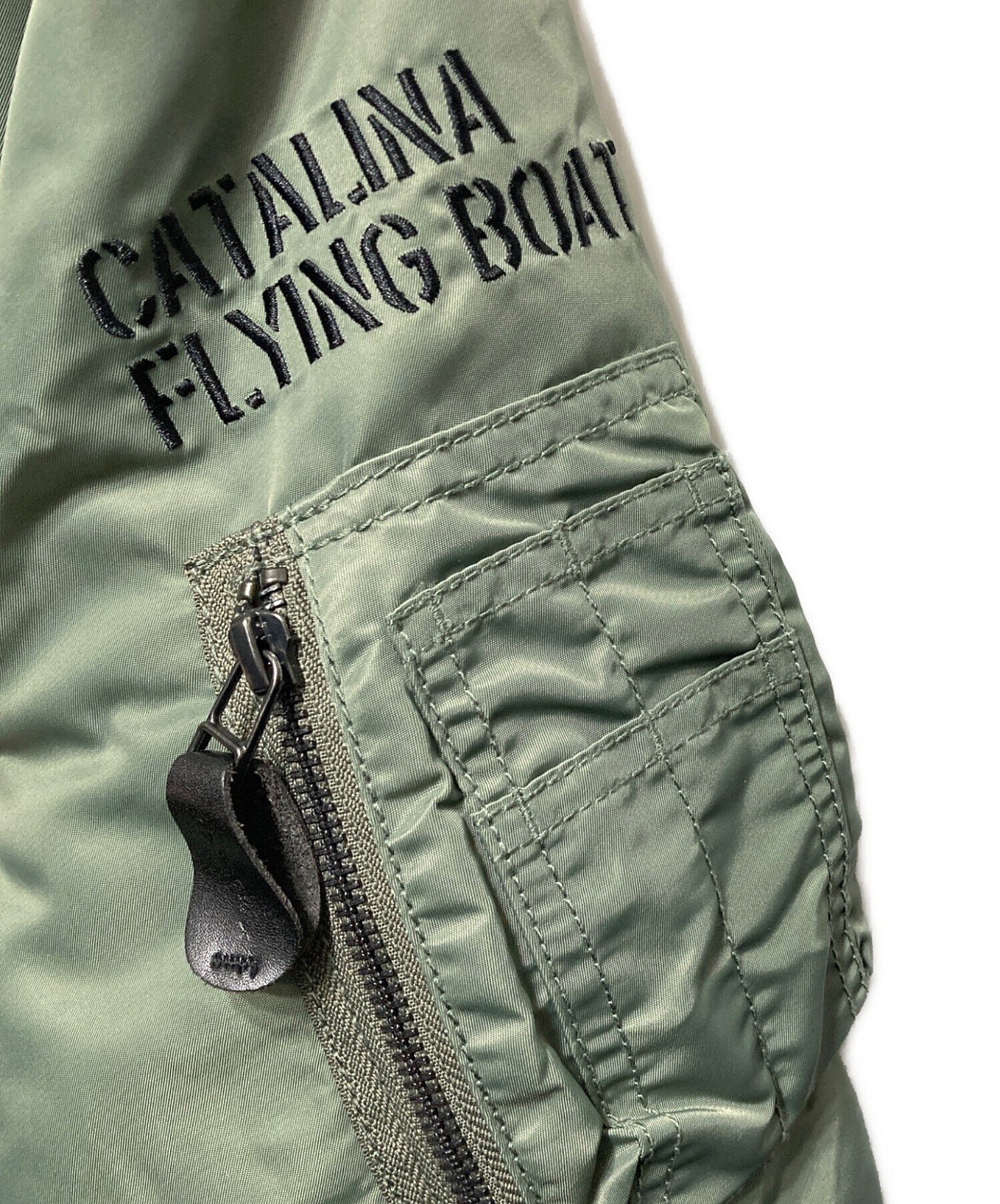 中古・古着通販】AVIREX (アヴィレックス) MA-1 SHARK HUNTER オリーブ