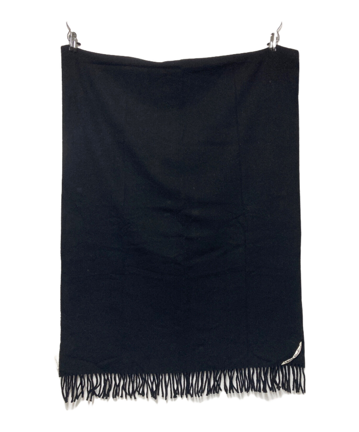 acne studios マフラー　black ブラック Acne Studios - Mohair logo scarf - Black