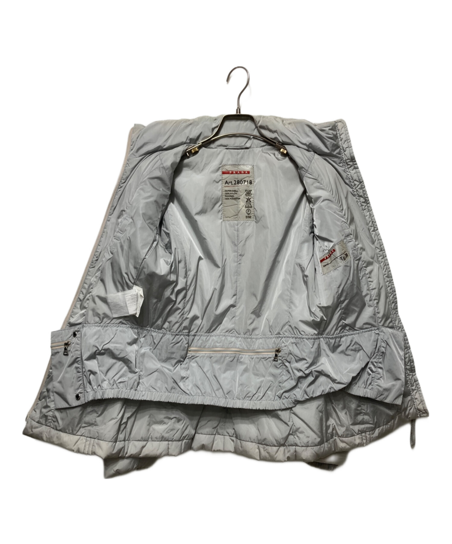 美品プラダスポーツ　中綿ナイロンジャケットミドルだけ　ブラック　38 ハイネック 楽天市場】PRADA SPORTS プラダスポーツ GORE-TEX ナイロン ジャケット