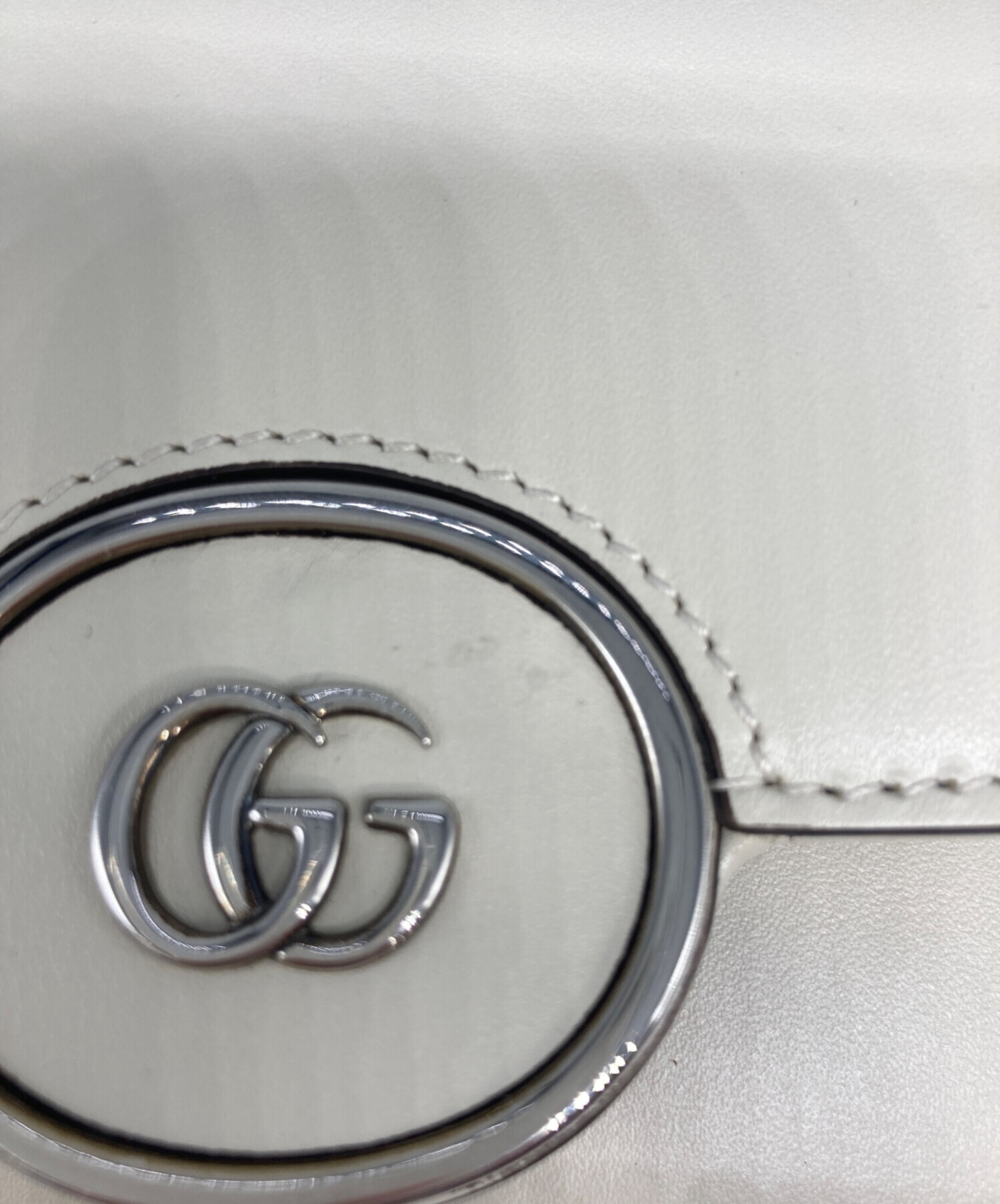 中古・古着通販】GUCCI (グッチ) ミニショルダーバッグ ホワイト 
