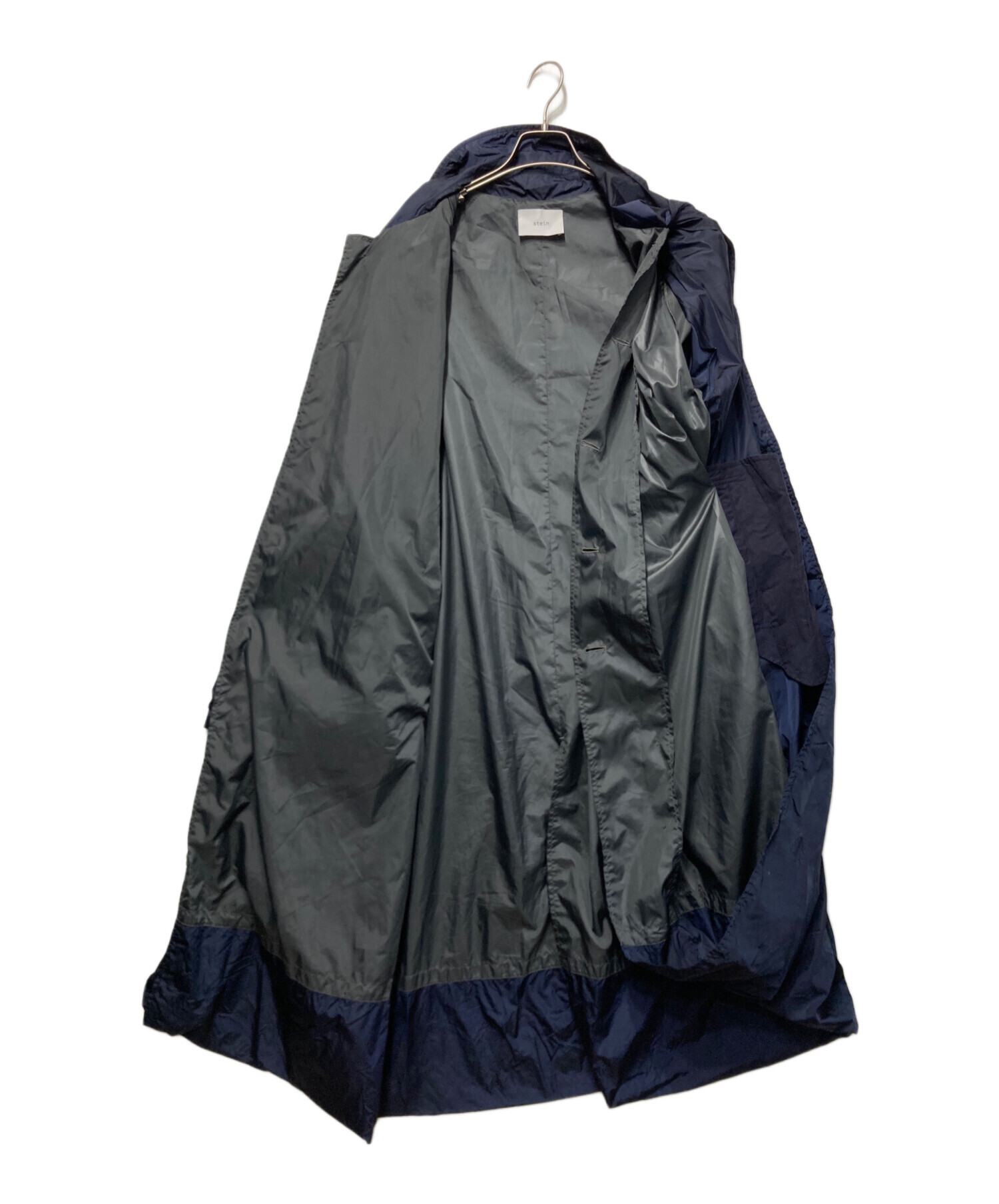 stein / コート/M/ナイロン/NVY/ST-058 中古・古着通販】stein (シュタイン) OVERSIZED WIND COAT ネイビー