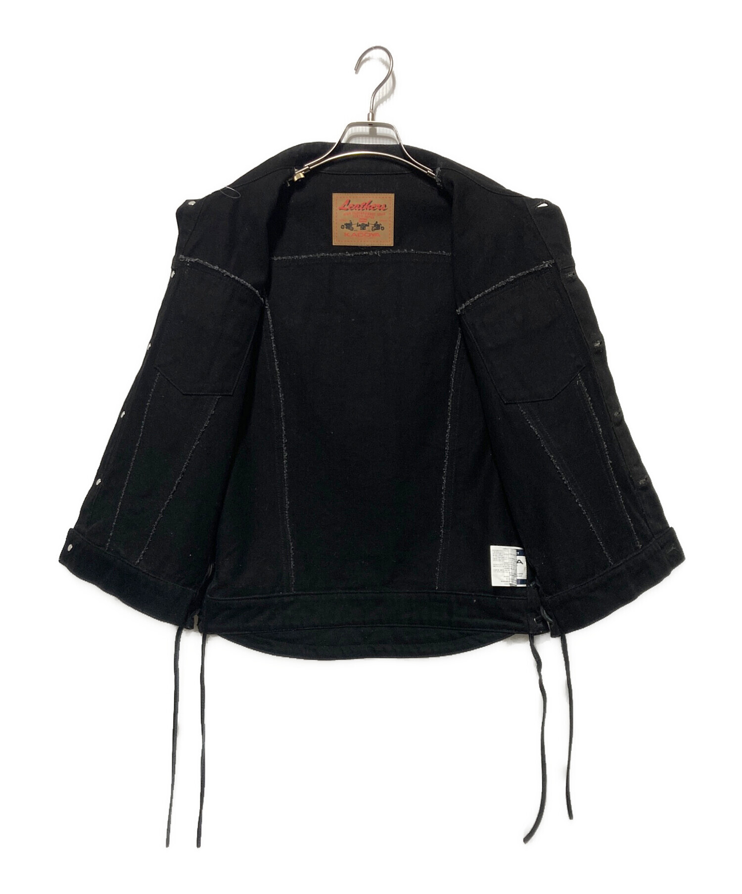 中古・古着通販】KADOYA (カドヤ) バイカーレースアップデニム ベスト