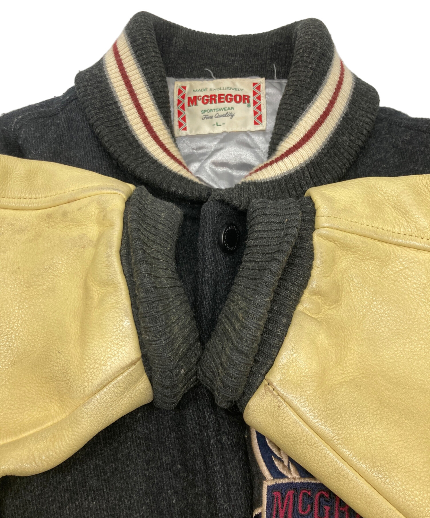 中古・古着通販】McGREGOR (マックレガー) レザー切替スタジャン