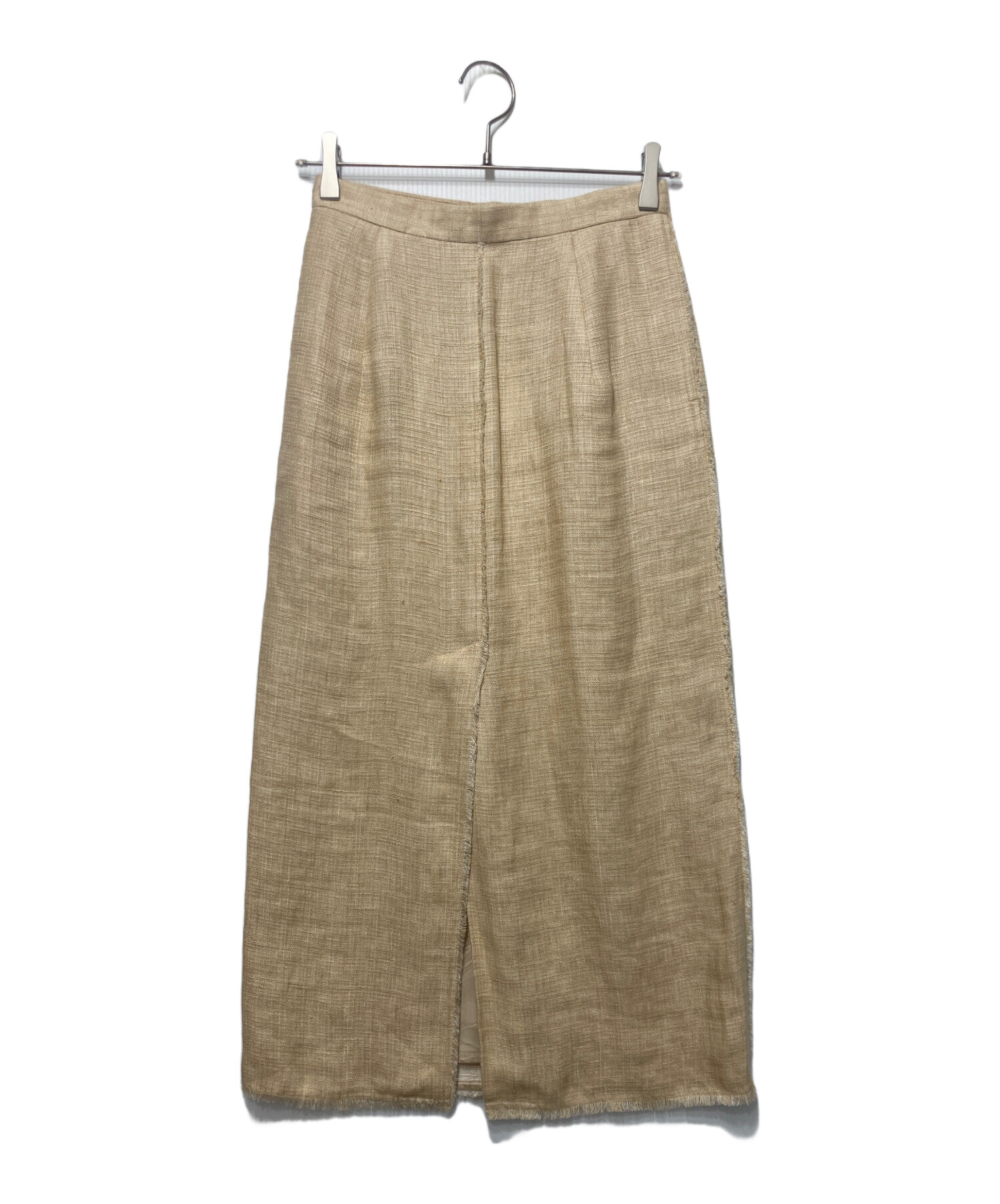 オーラリー麻フリンジスカート新品未使用 中古・古着通販】AURALEE (オーラリー) LINEN DOUBLE FACE FRINGE