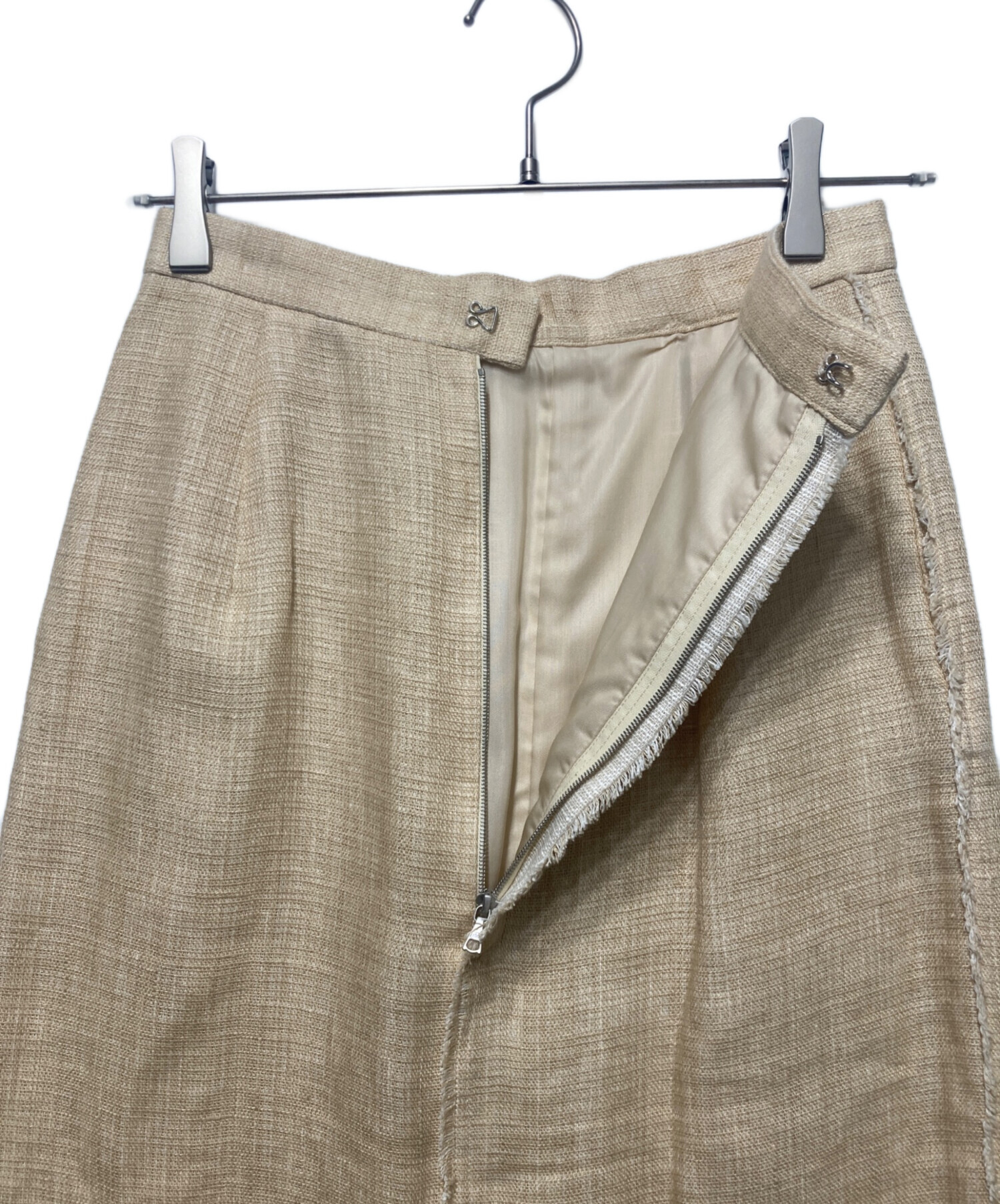 中古・古着通販】AURALEE (オーラリー) LINEN DOUBLE FACE FRINGE