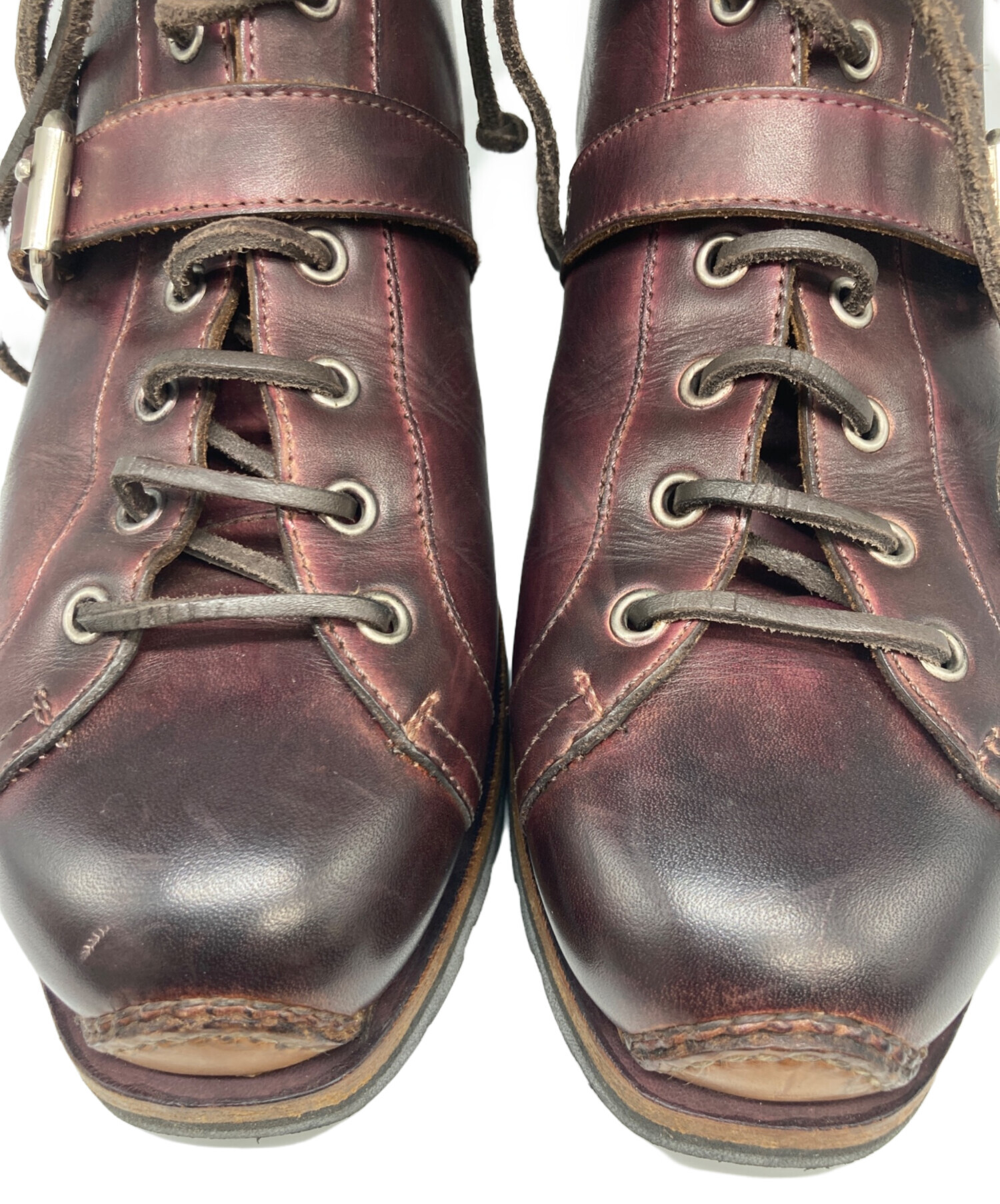 中古・古着通販】Santoni (サントーニ) ミドルブーツ ボルドー サイズ 