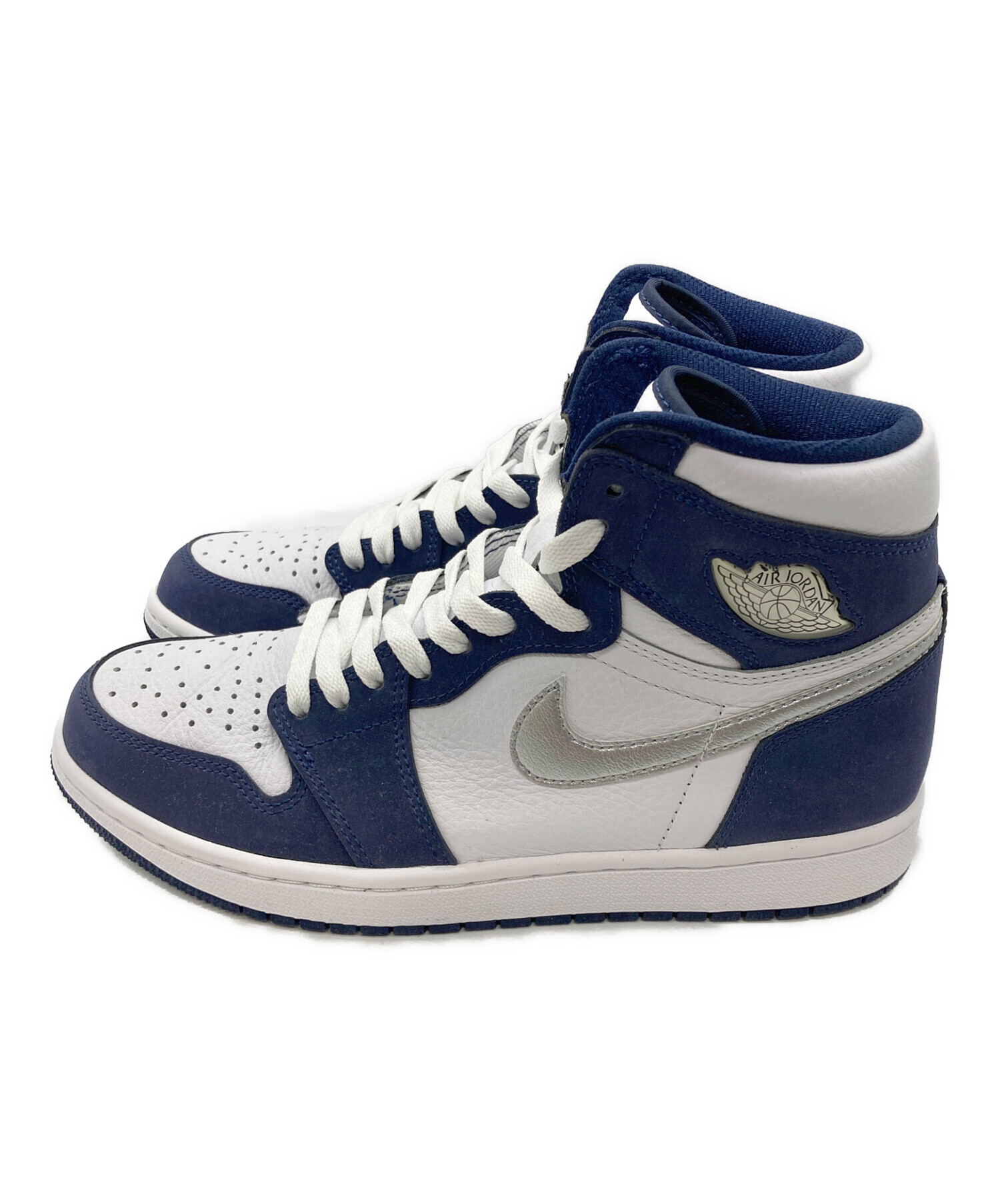 Nike ネイビー/ホワイト ハイカットスニーカー 中古・古着通販】NIKE (ナイキ) ハイカットスニーカー ネイビー サイズ