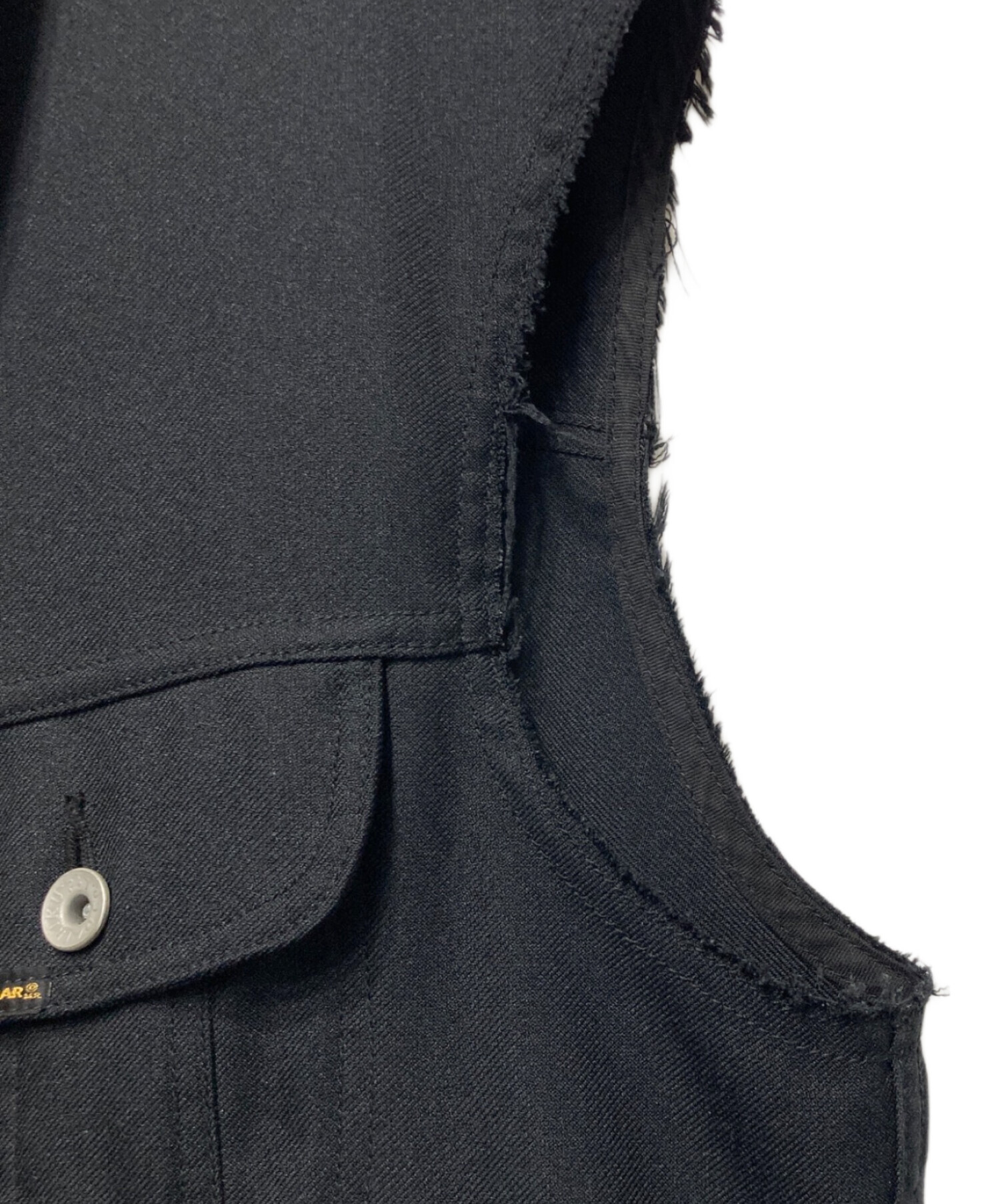 中古・古着通販】DAIRIKU (ダイリク) Regular Polyester Vest ブラック 