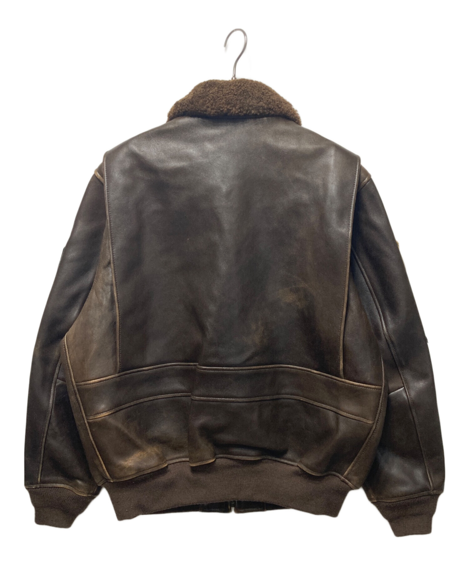 希少✨VAN JACKET フライトジャケット　G-1 レザー　ダークブラウン 希少✨VAN JACKET フライトジャケット G-1 レザー ダークブラウン 希少